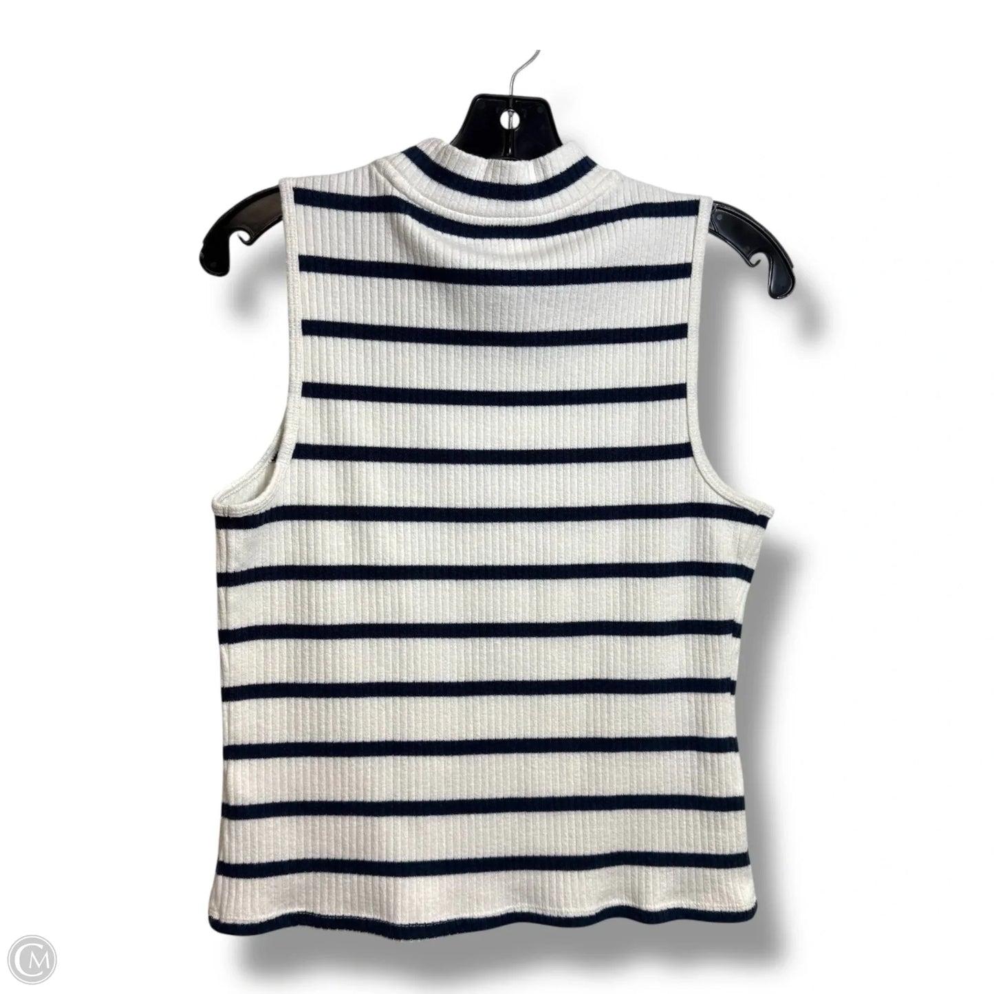 Top Sleeveless Basic By Sonoma In Striped Pattern, Size: L