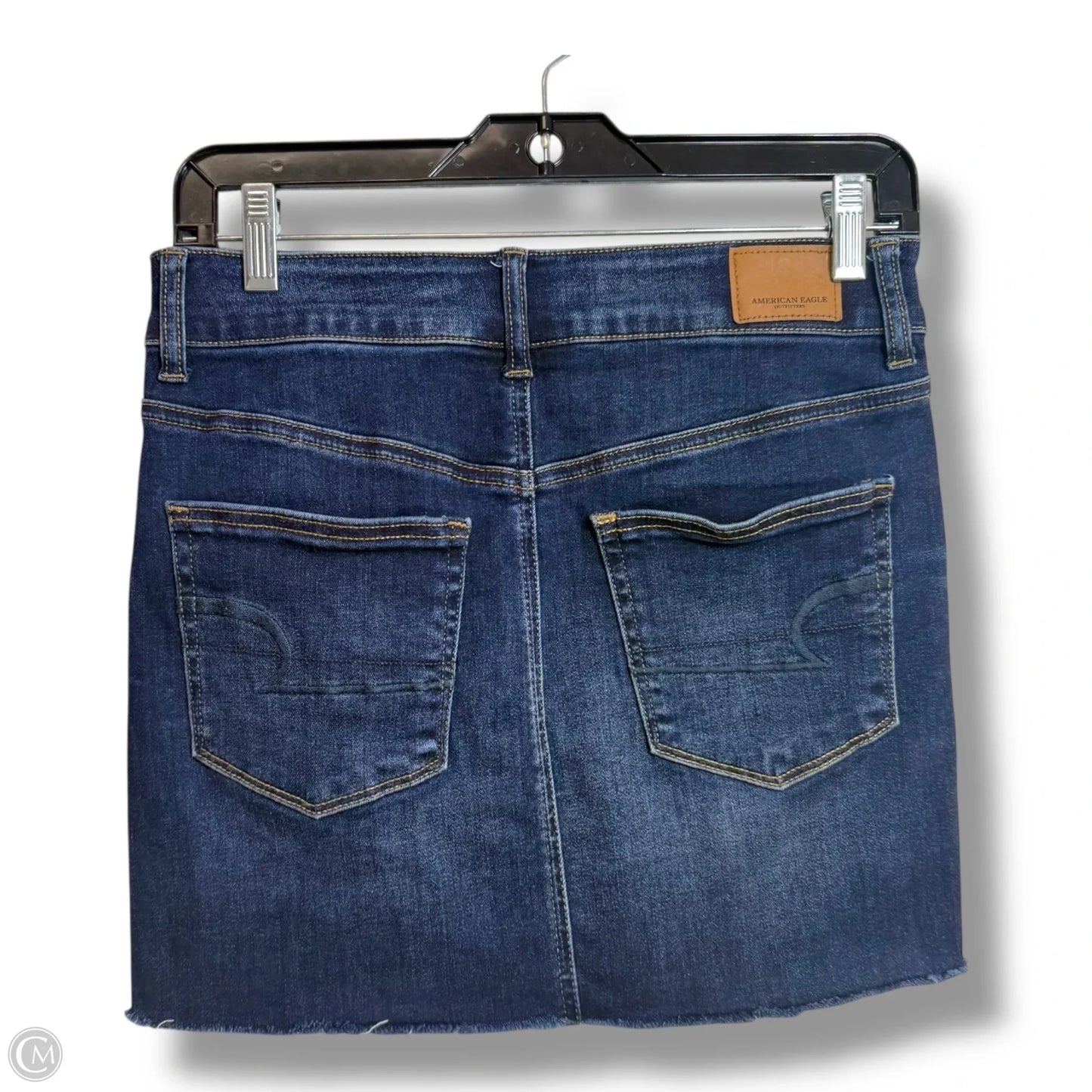 Skirt Mini & Short By American Eagle In Blue Denim, Size: 4