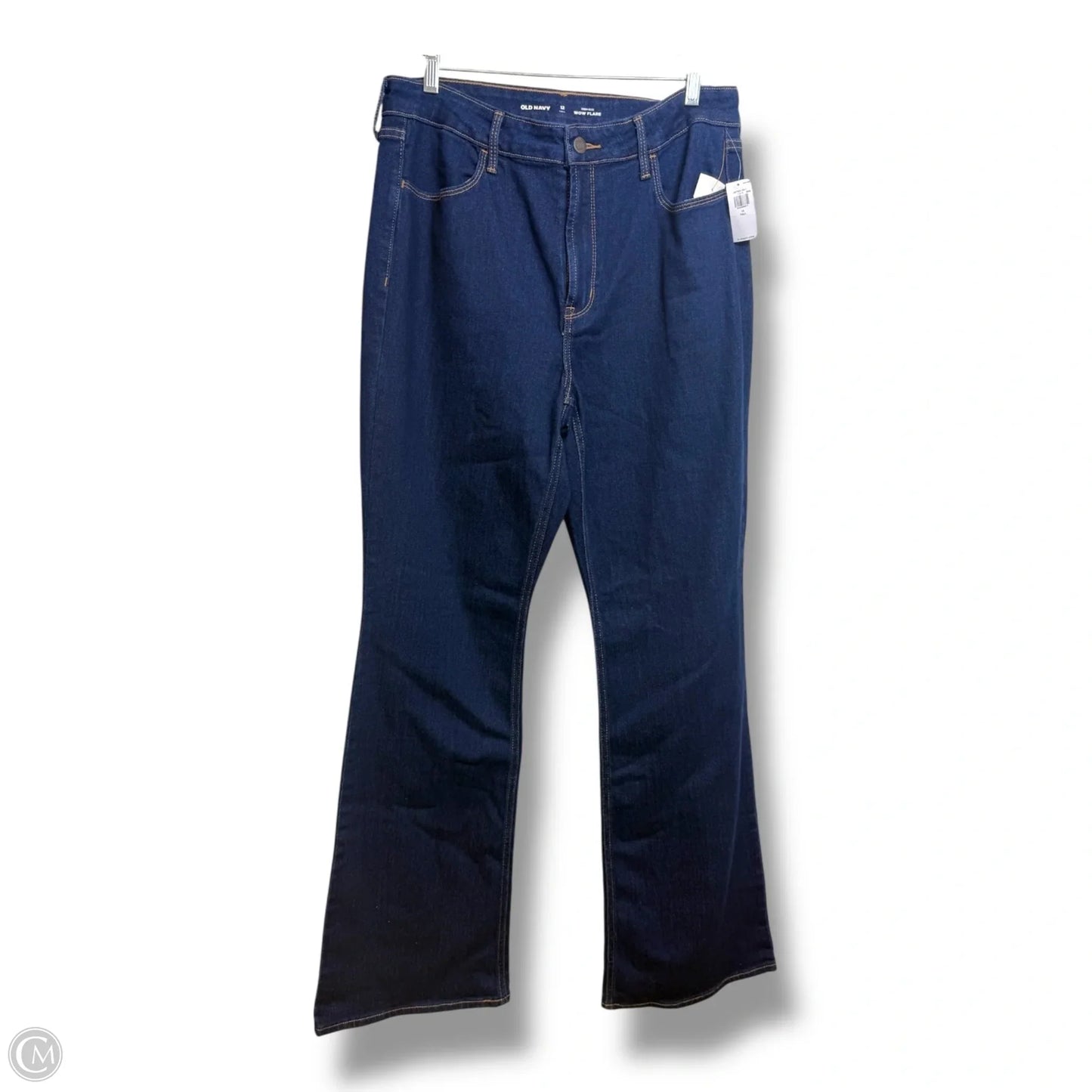 Jeans Flared By Old Navy In Blue Denim, Size: 12