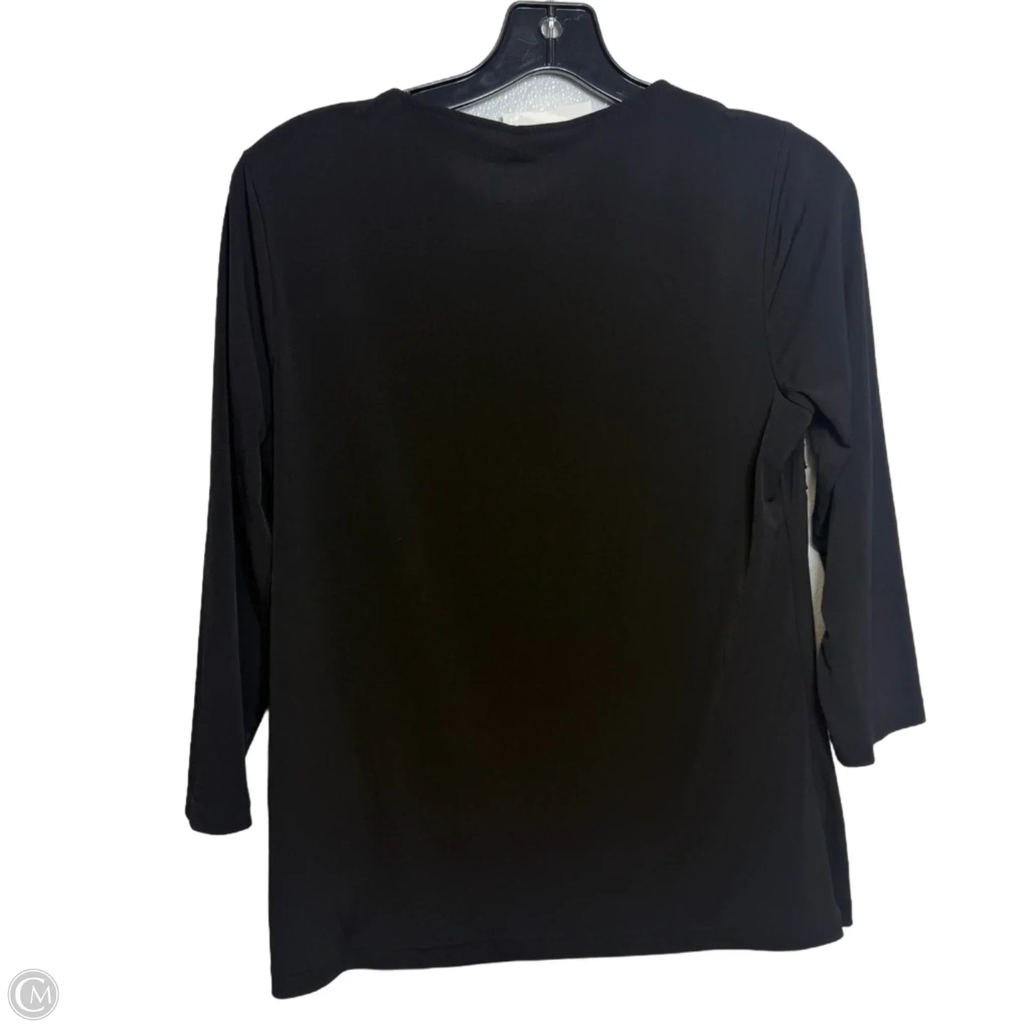 Top Long Sleeve Basic By Chicos In Black, Size: S