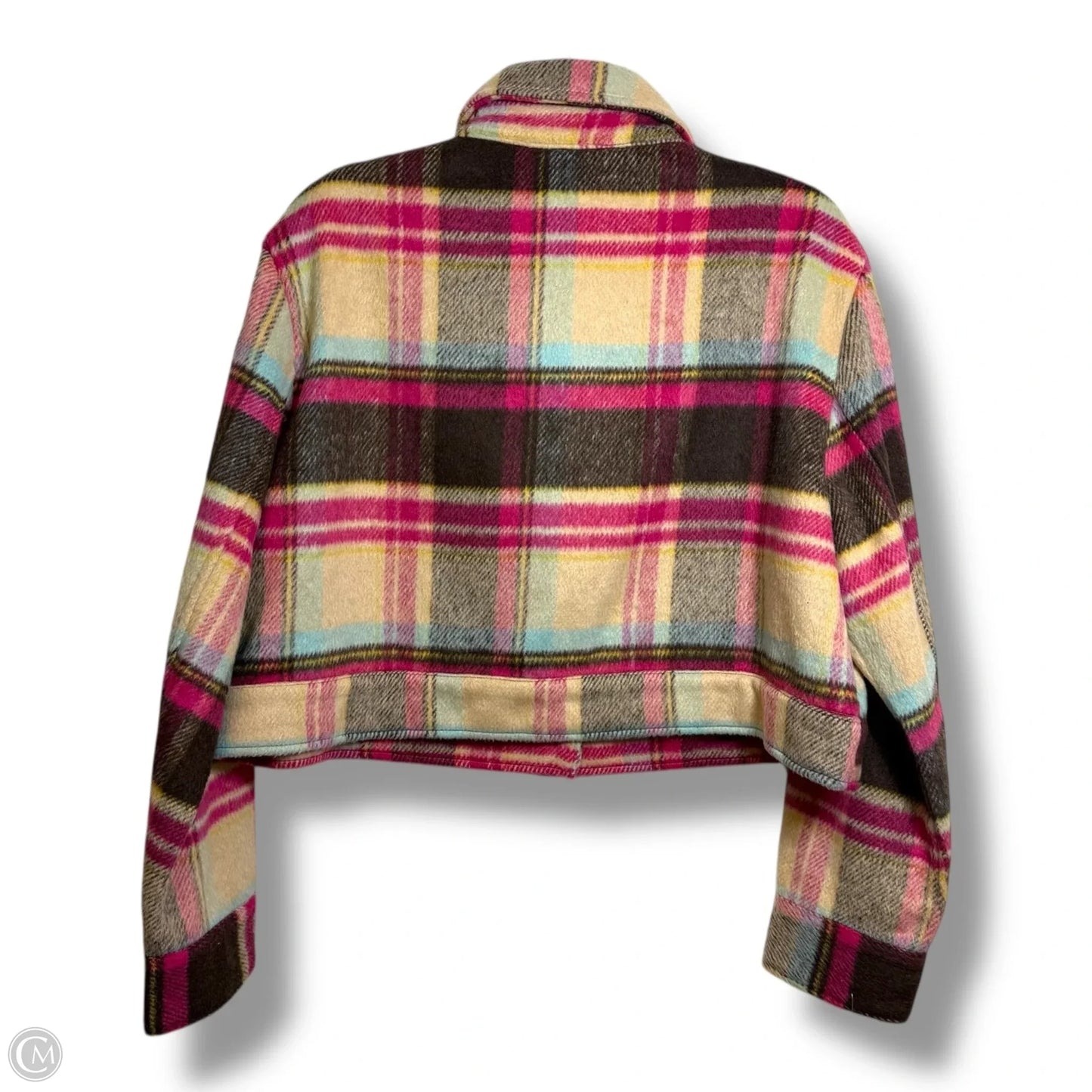 Jacket Shirt By Wild Fable In Plaid Pattern, Size: 1x