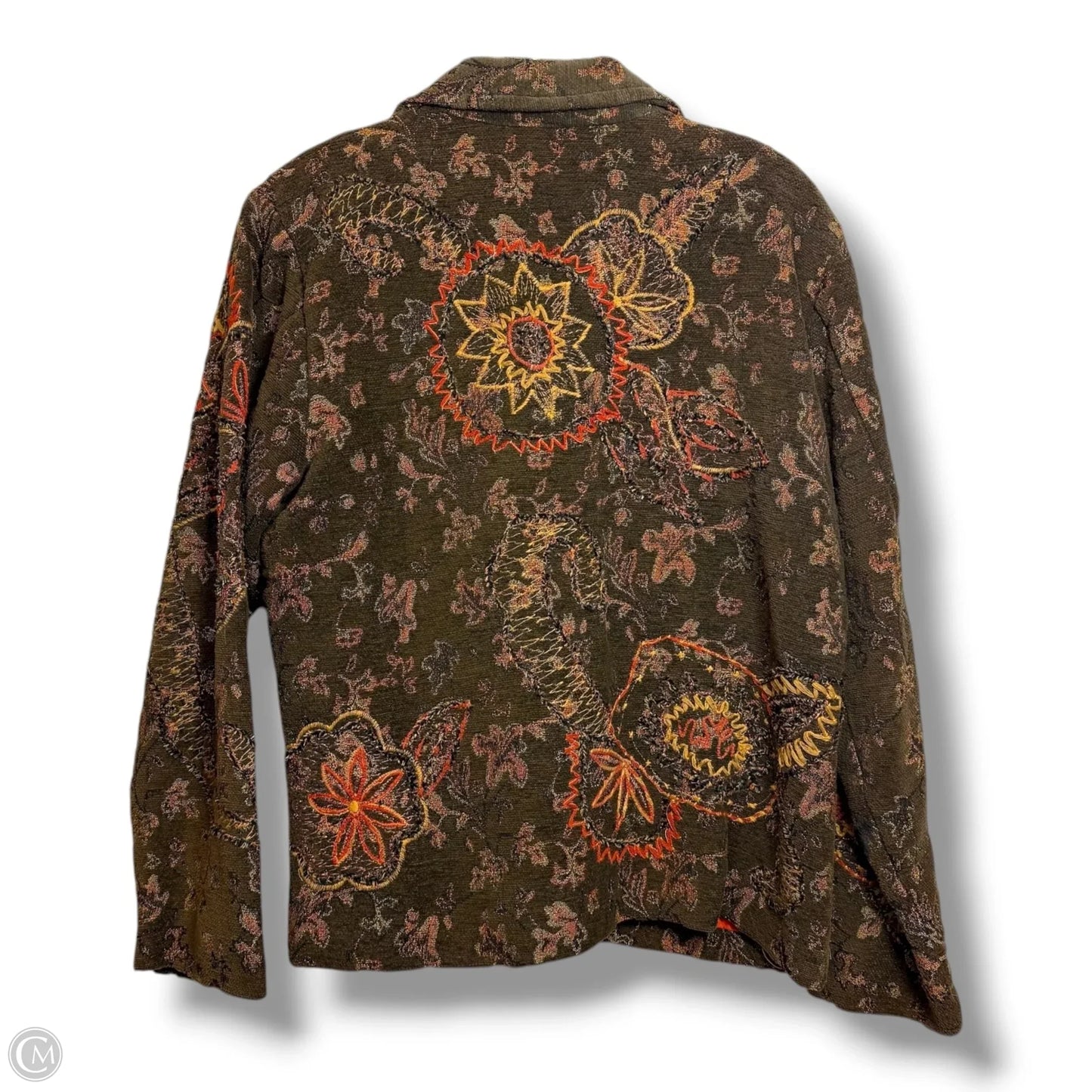 Blazer By Coldwater Creek In Brown & Orange, Size: M