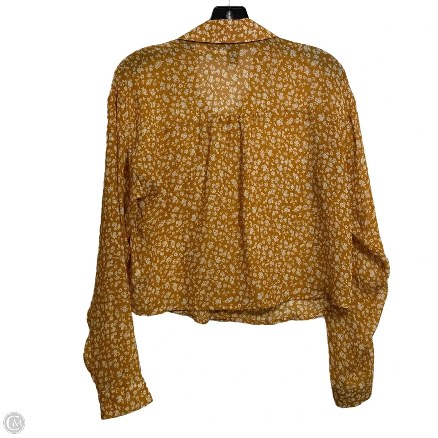Top Long Sleeve Basic By Wild Fable In Yellow, Size: S