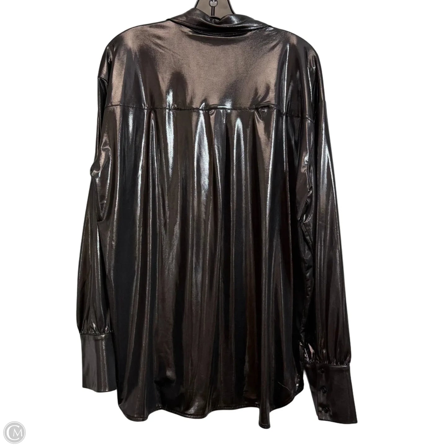 Top Long Sleeve By Anthropologie In Black, Size: L