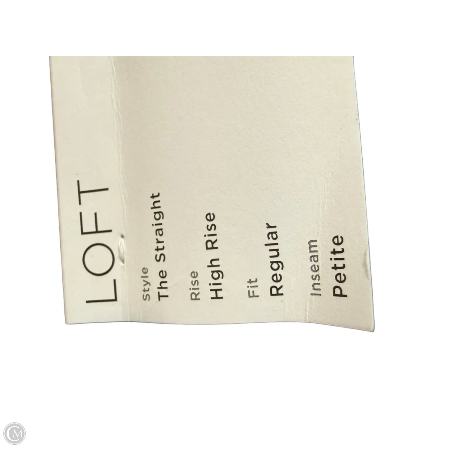 Jeans Straight By Loft In Blue Denim, Size: 0p