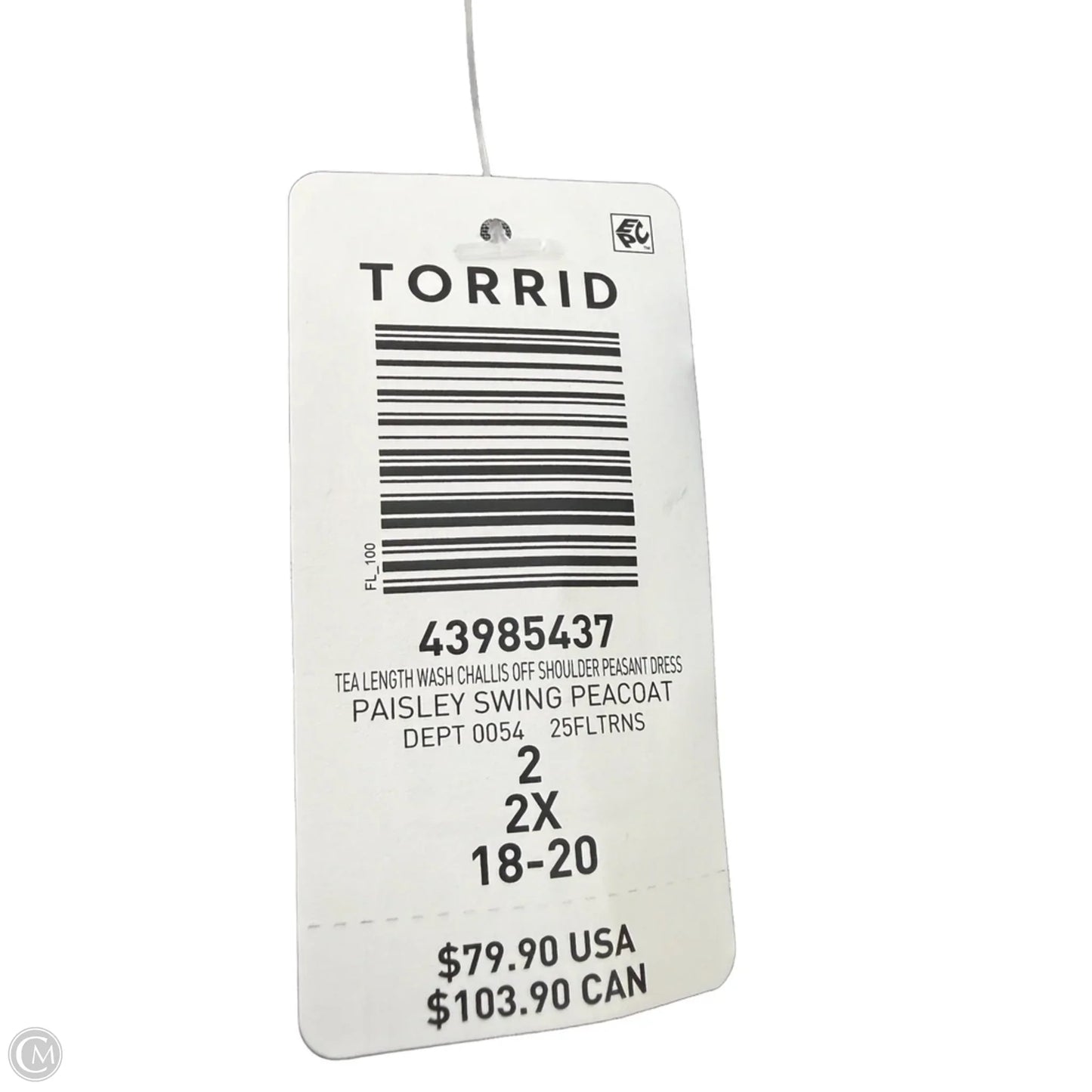Dress Casual Maxi By Torrid In Blue & Pink, Size: 2x