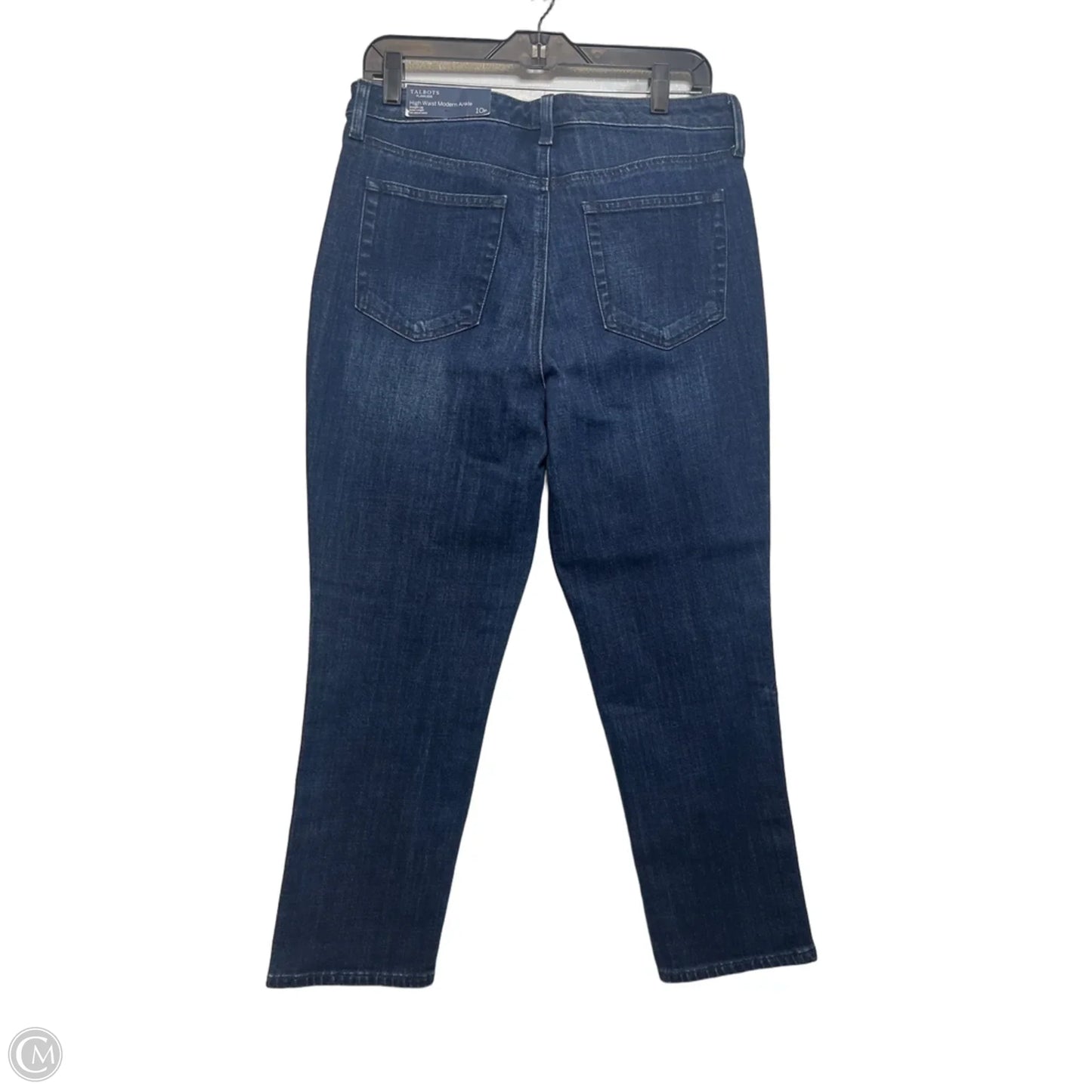 Jeans Straight By Talbots In Blue Denim, Size: 10
