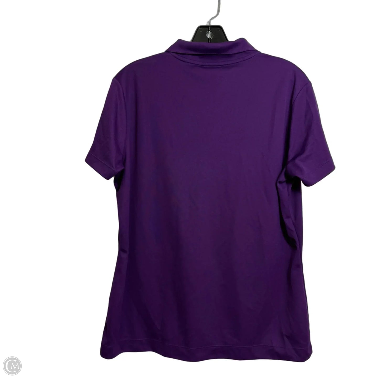 Athletic Top Short Sleeve By Nike In Purple, Size: L