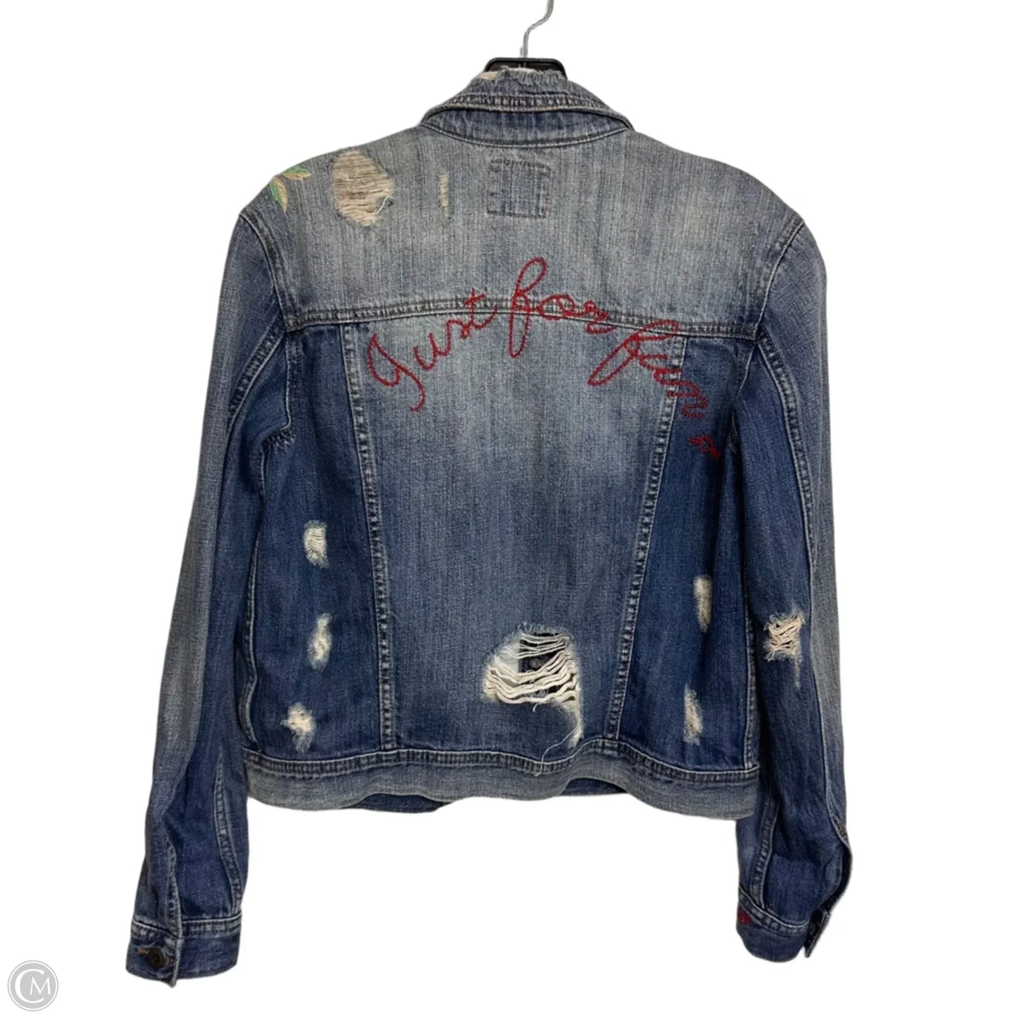 Jacket Denim By American Eagle In Blue Denim, Size: Xs