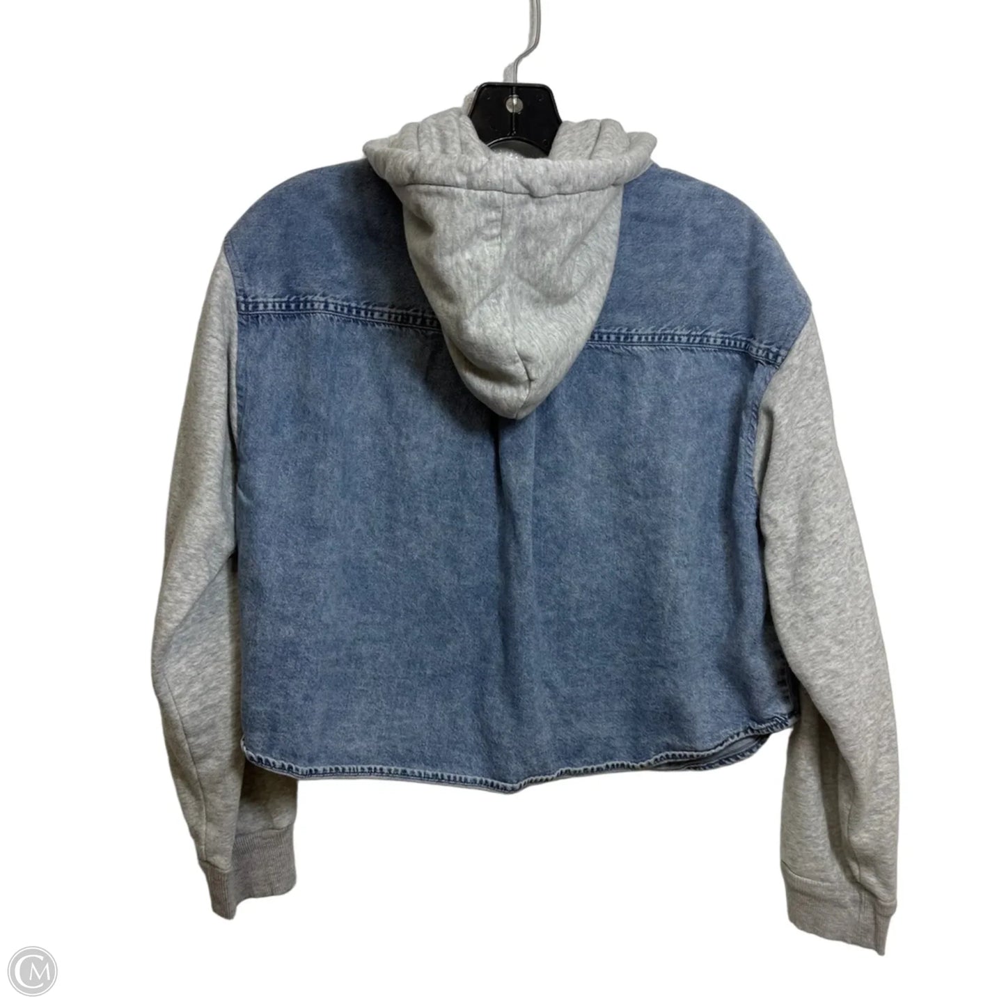 Top Long Sleeve By American Eagle In Blue Denim, Size: M