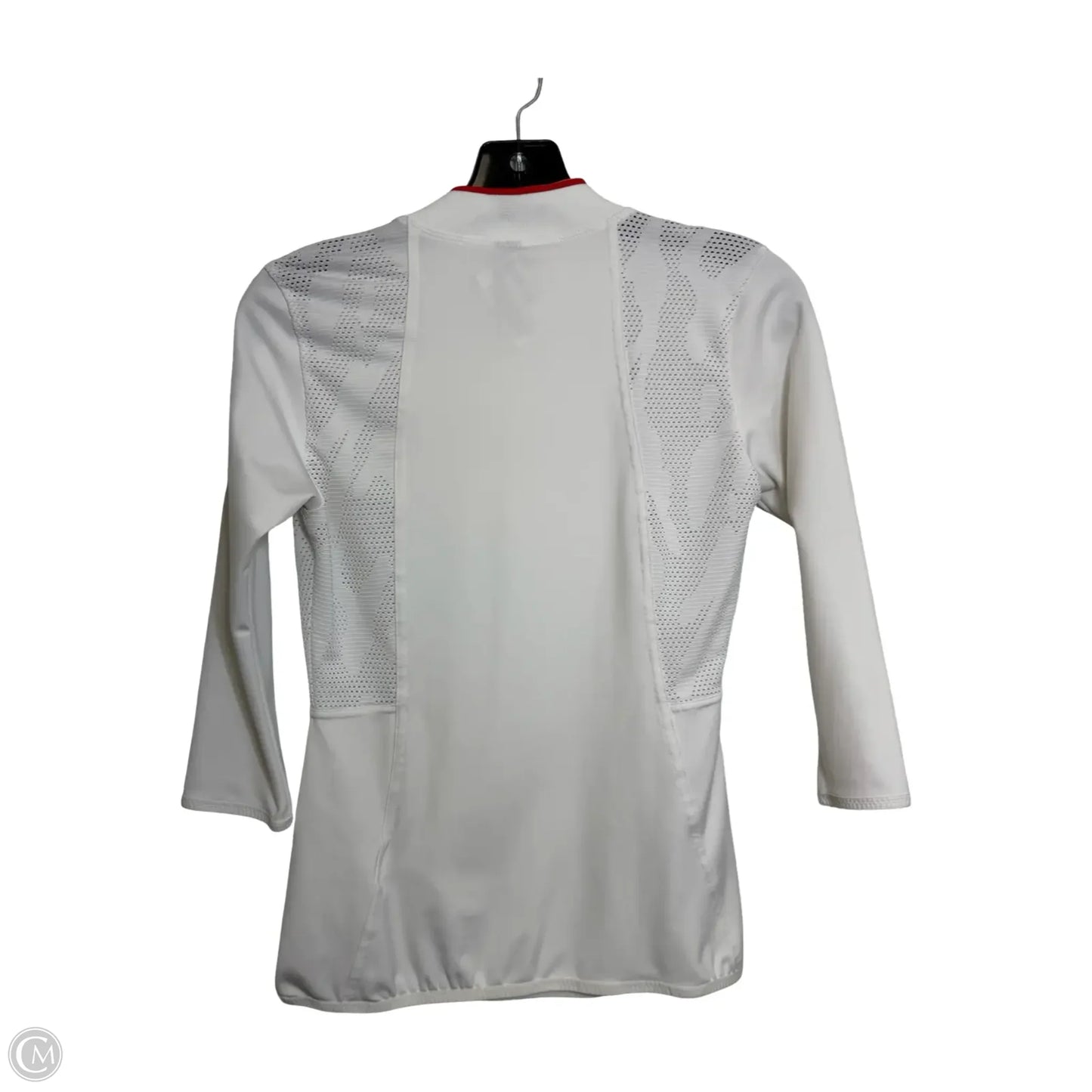 Athletic Sweatshirt Crewneck By Adidas In White, Size: S