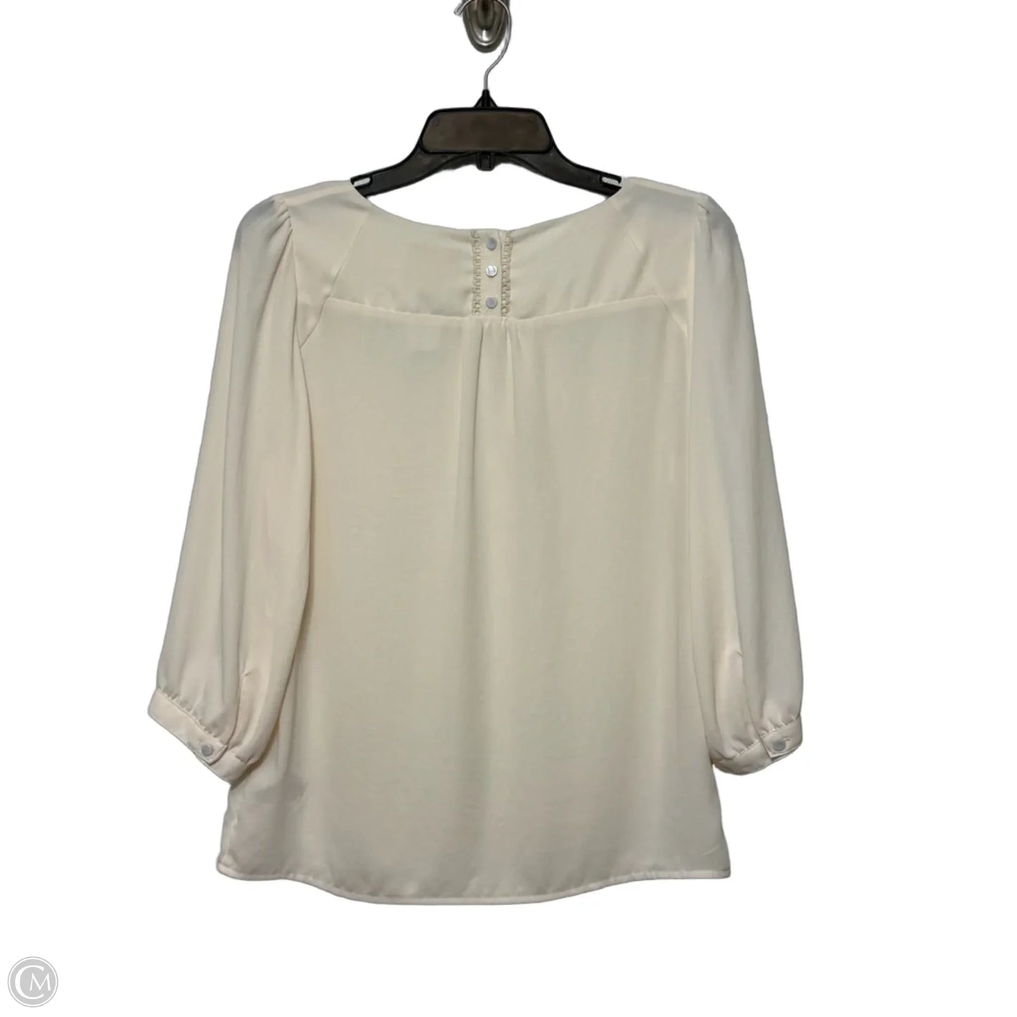 Top Long Sleeve By Maeve In Beige, Size: 4