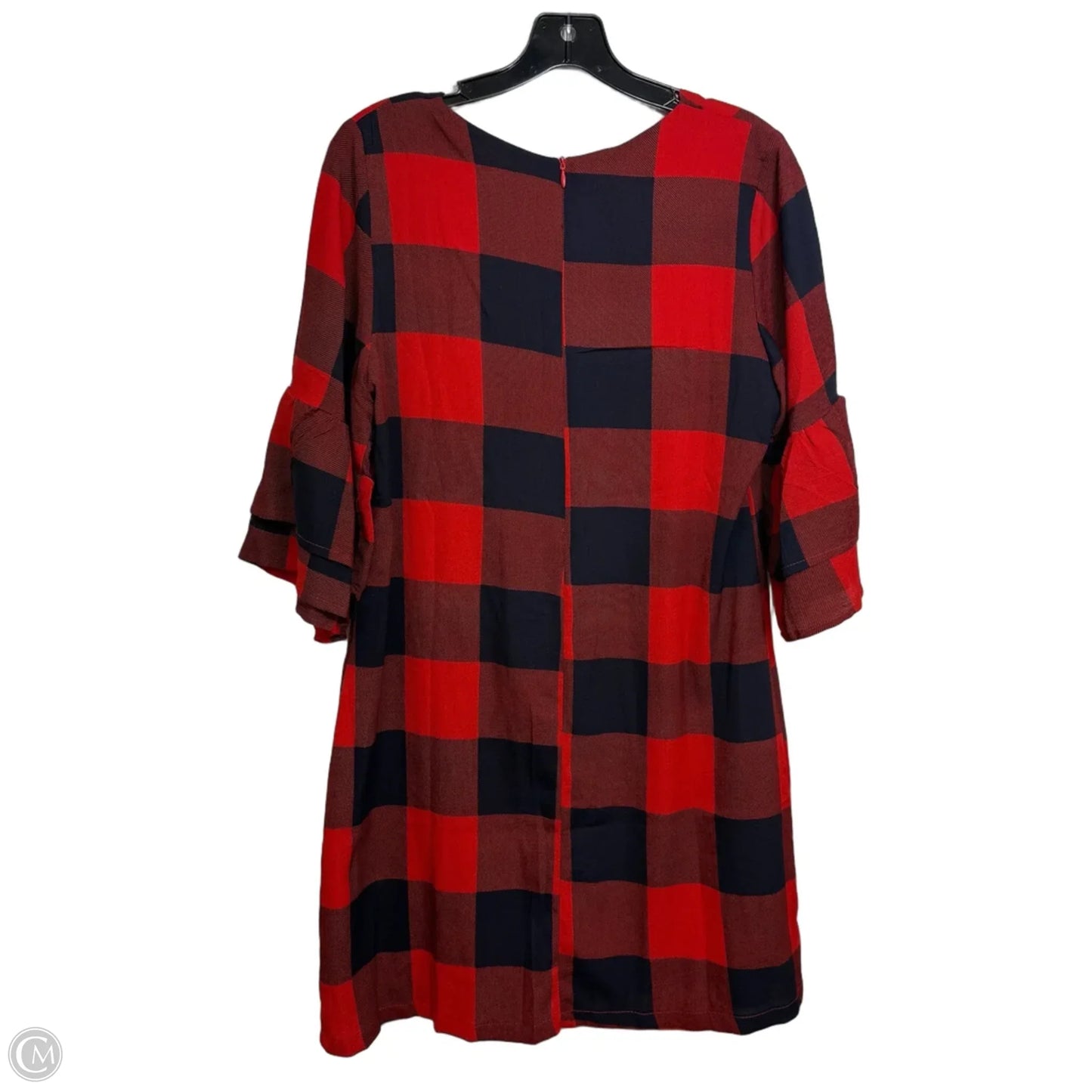 Dress Casual Midi By Clothes Mentor In Blue & Red, Size: M
