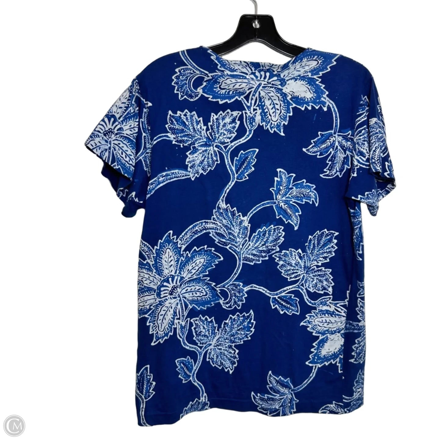 Top Short Sleeve Basic By Ralph Lauren In Blue, Size: S