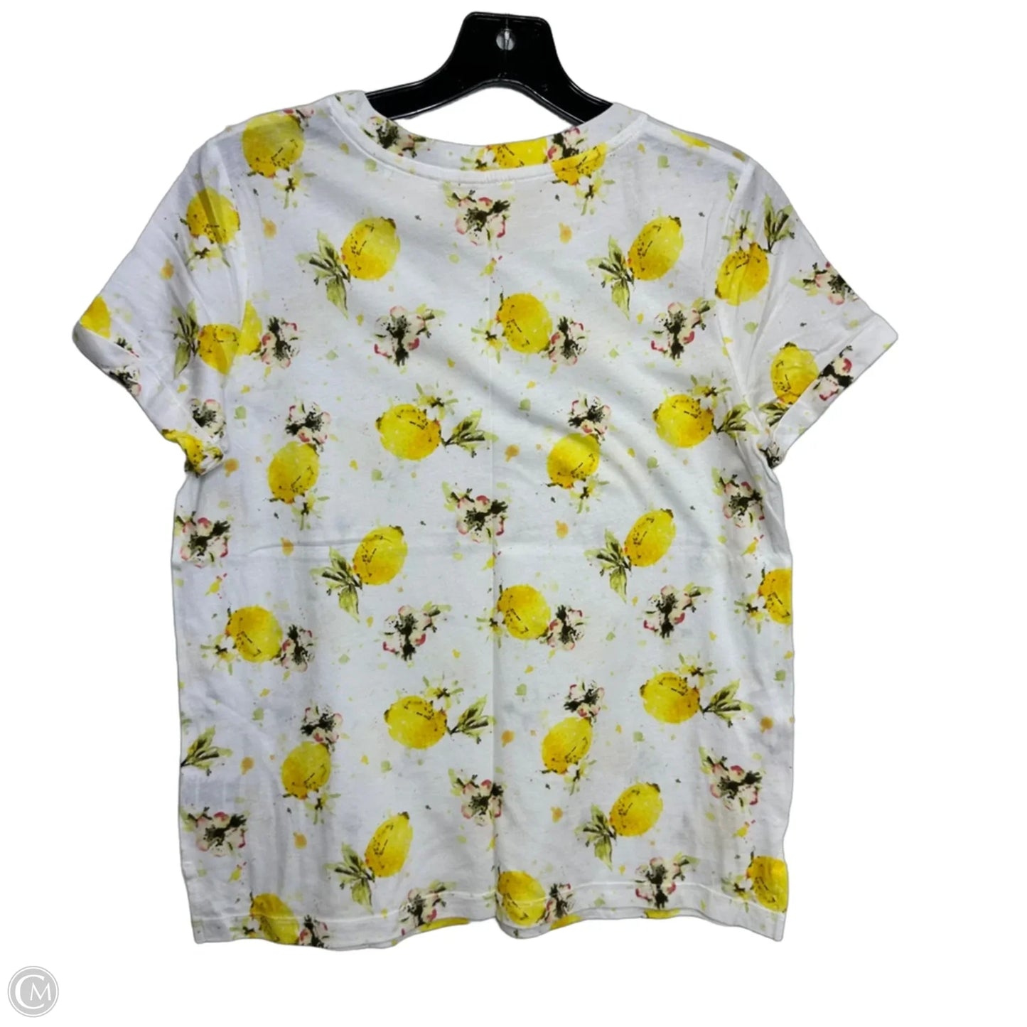 Top Short Sleeve By Anthropologie In Yellow, Size: Xs