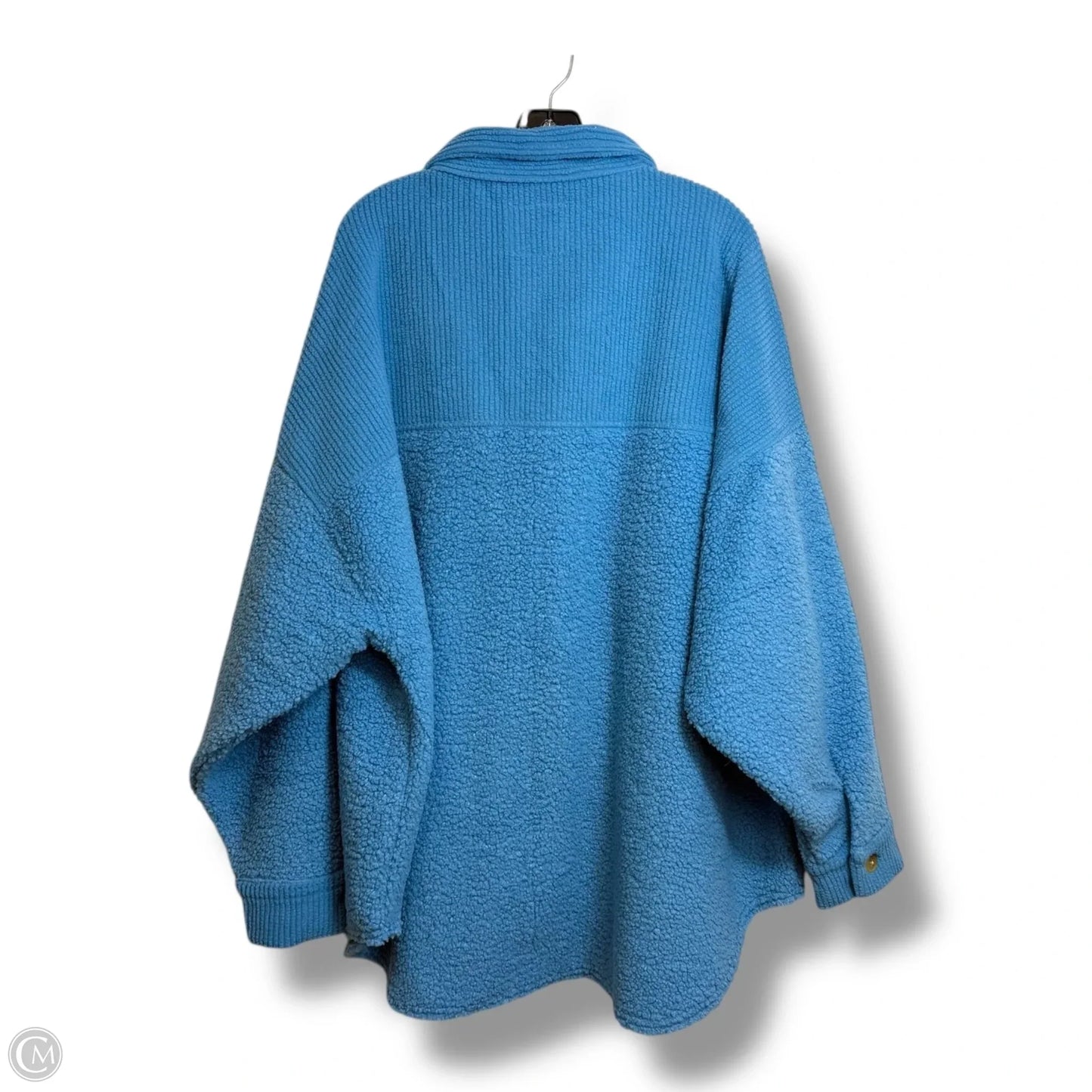 Jacket Shirt By American Eagle In Blue, Size: Xxl