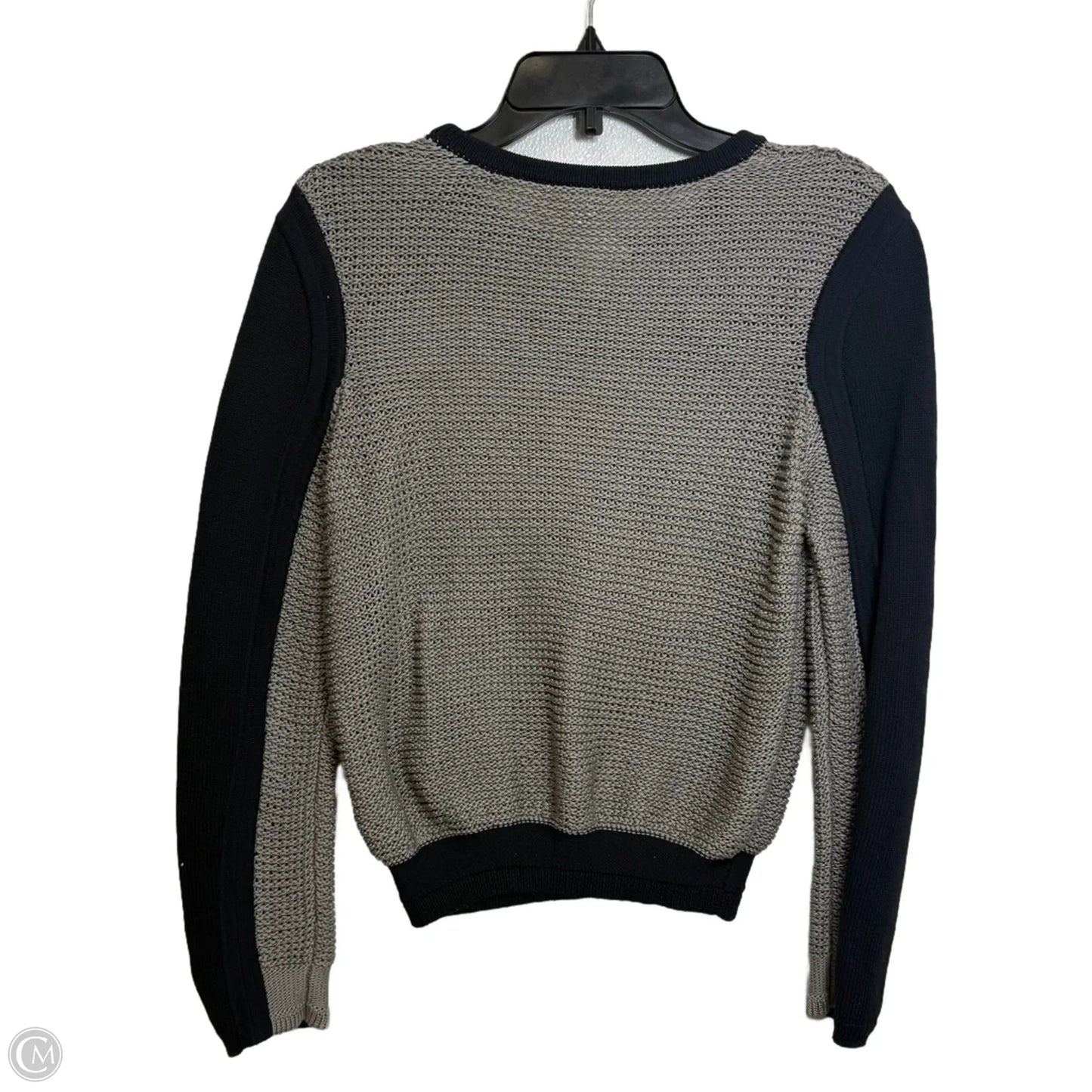 Sweater By Helmut Lang In Navy & Gray, Size: S