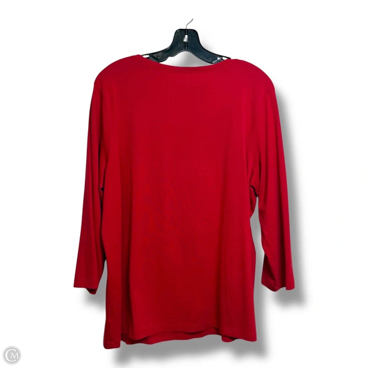Top Long Sleeve By Chicos In Red, Size: Xl
