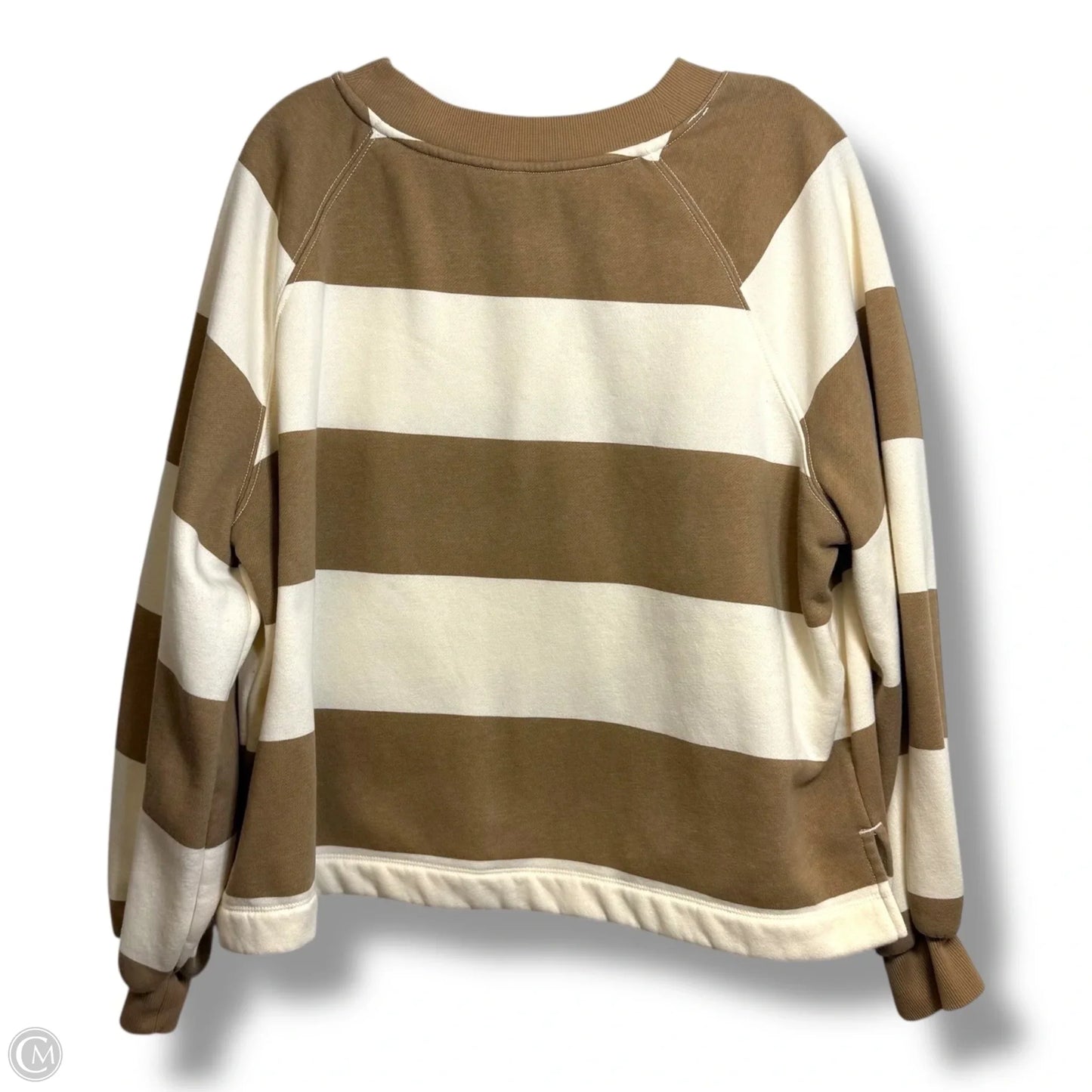 Sweatshirt Crewneck By Old Navy In Beige, Size: L