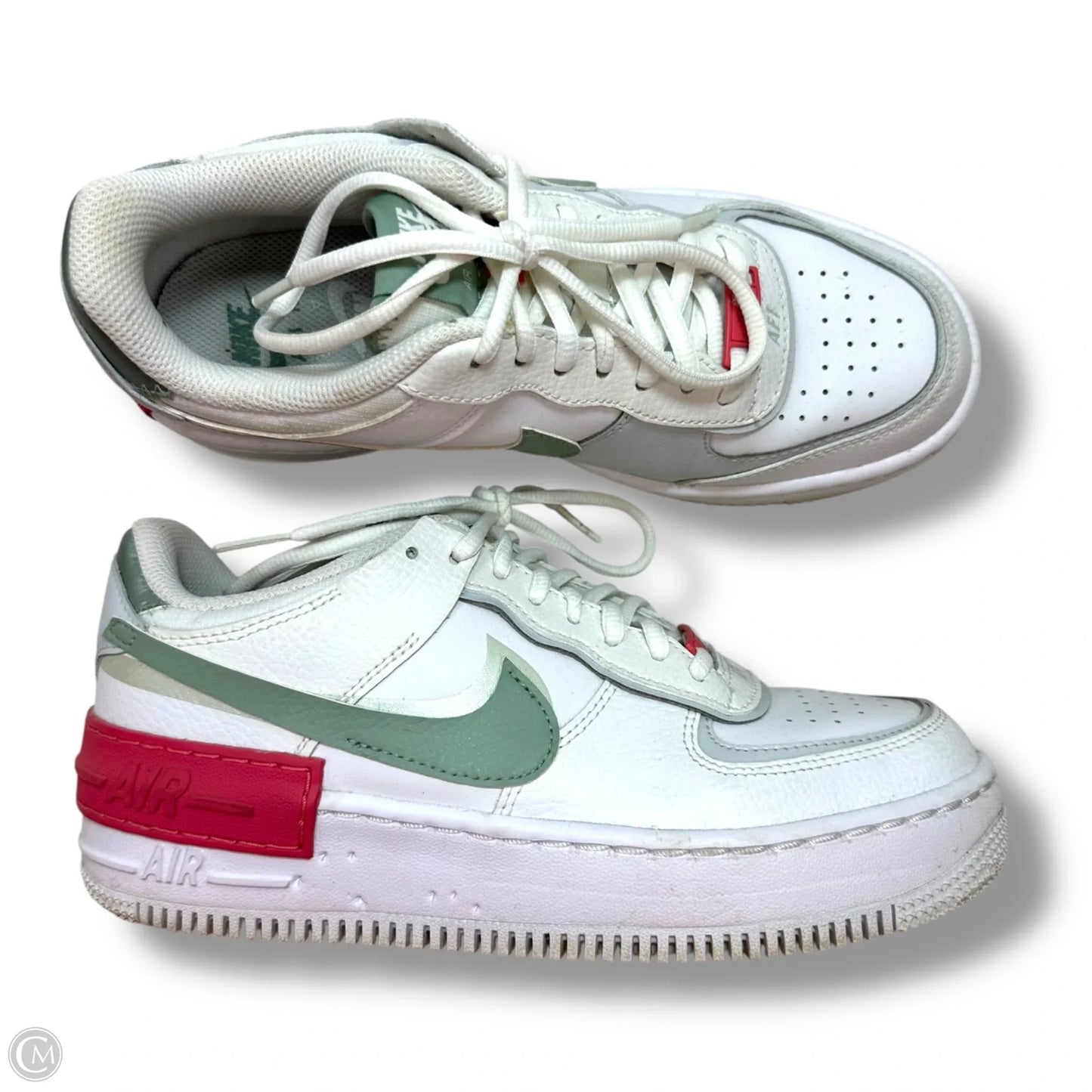 Shoes Athletic By Nike In Green & White, Size: 7.5