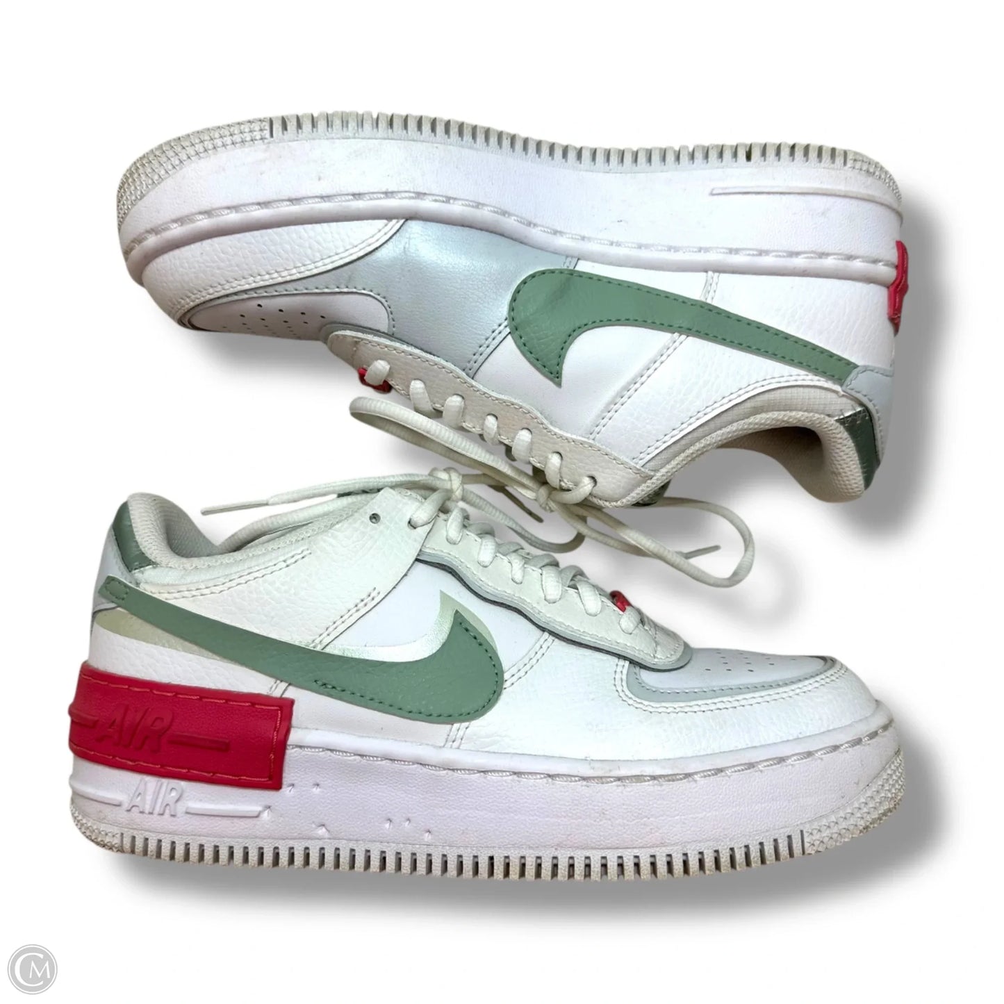 Shoes Athletic By Nike In Green & White, Size: 7.5