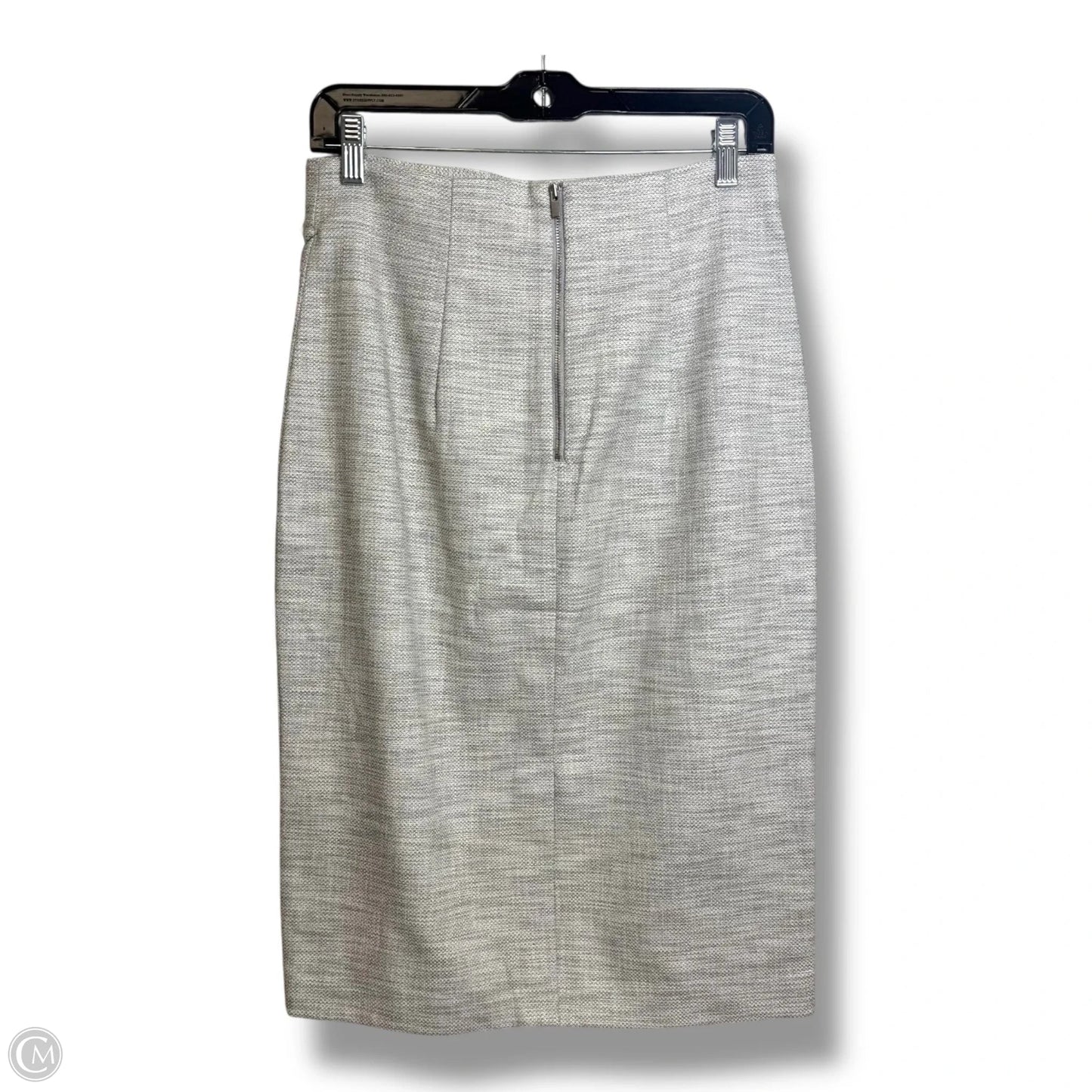 Skirt Midi By Banana Republic In Grey, Size: 8
