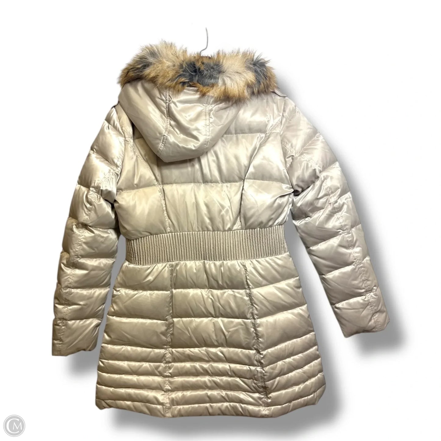 Coat Puffer & Quilted By Laundry In Beige, Size: Xl