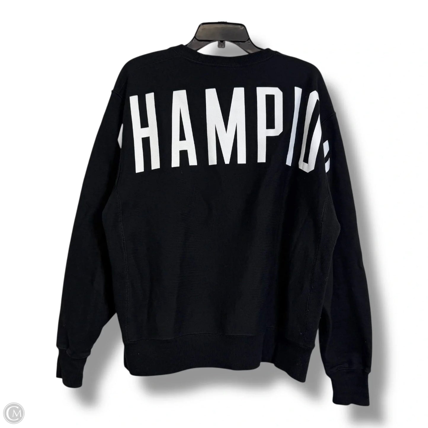 Sweatshirt Crewneck By Champion In Black, Size: L