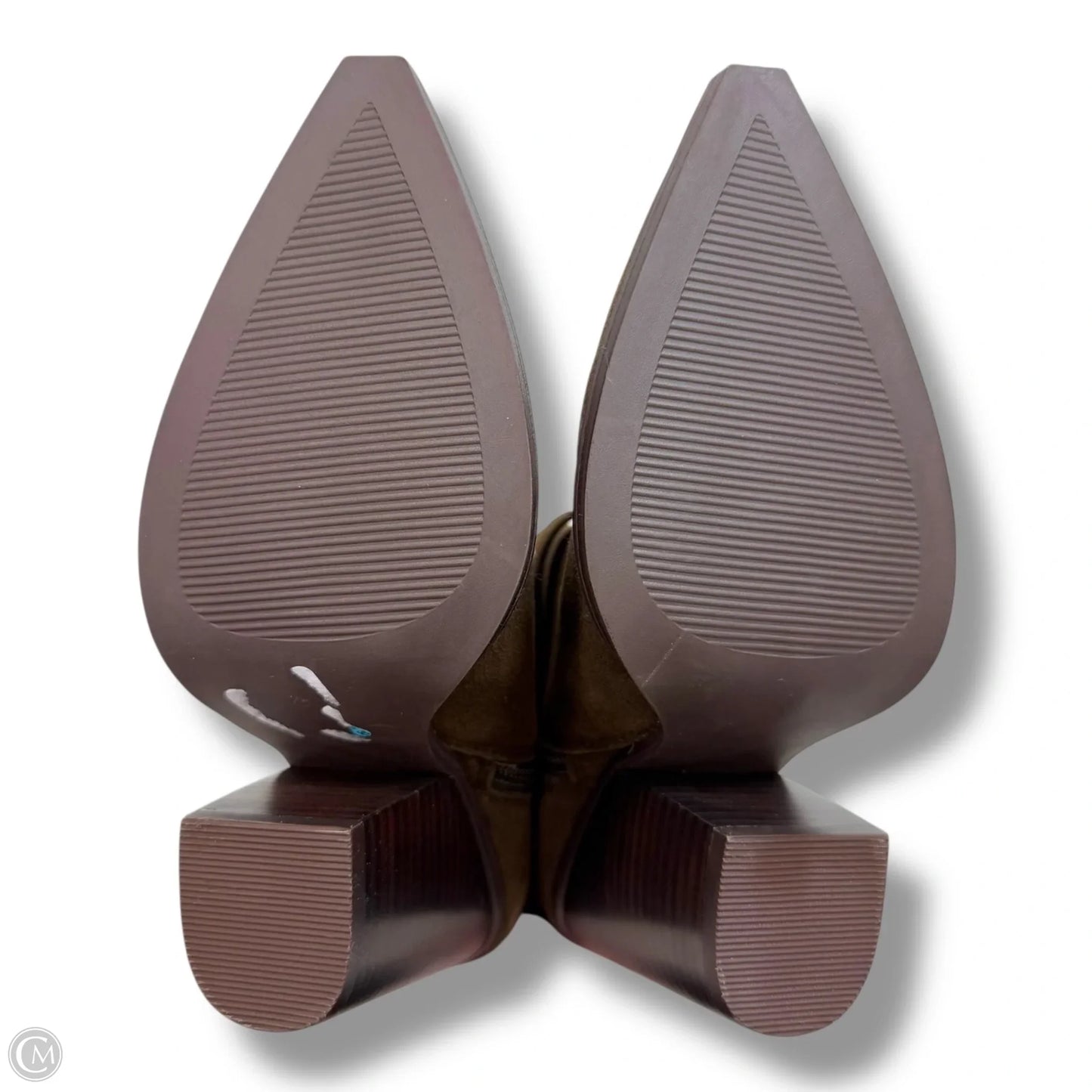 Boots Ankle Heels By Steve Madden In Brown, Size: 5