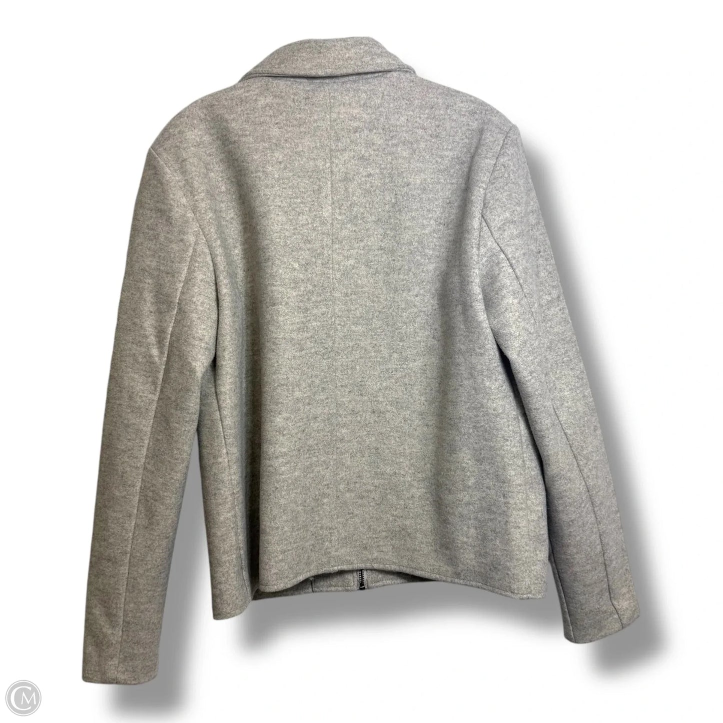 Jacket Shirt By Nine West In Grey, Size: M