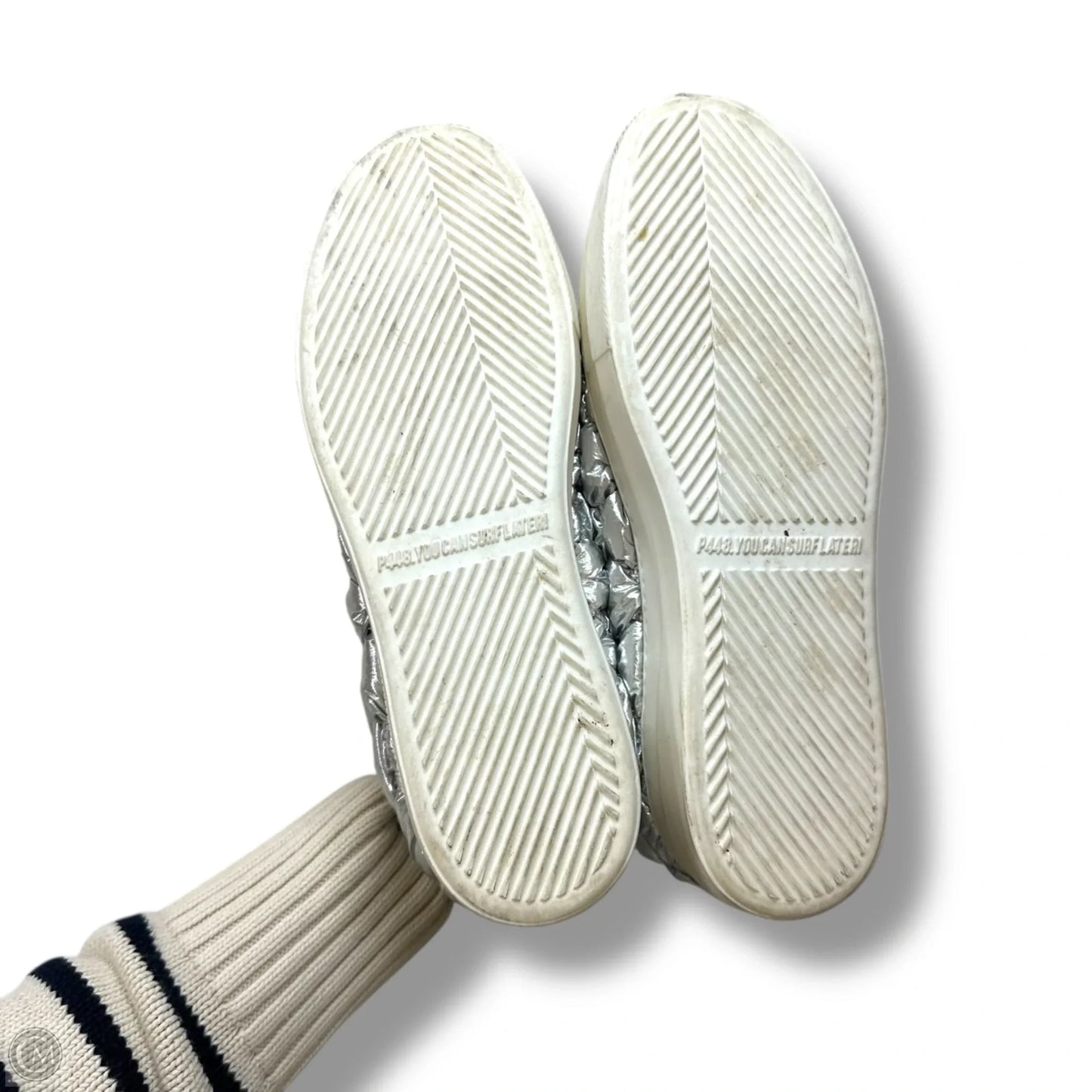Shoes Sneakers By P448 In Silver, Size: 10