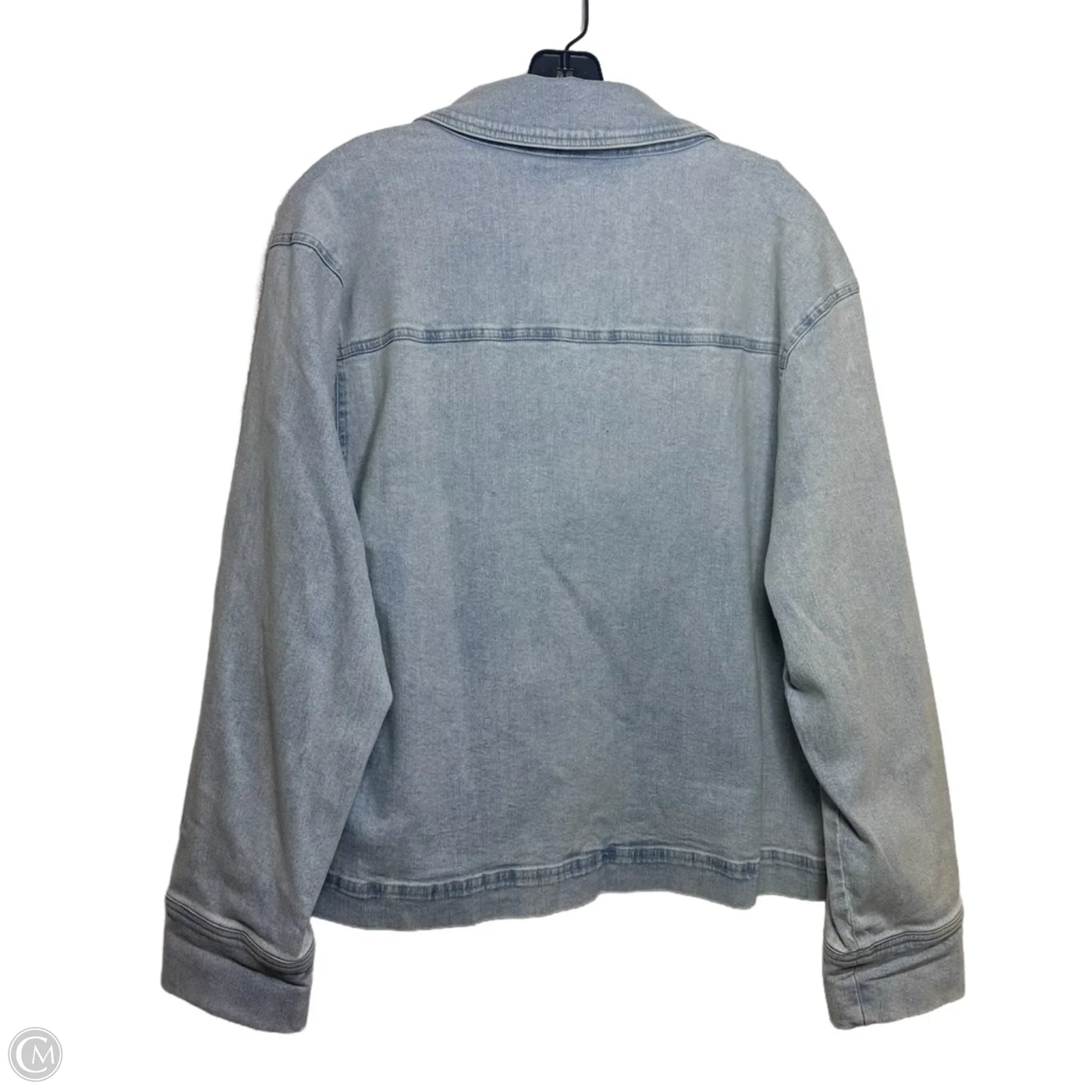 Top Long Sleeve By Socialite In Blue Denim, Size: Xl
