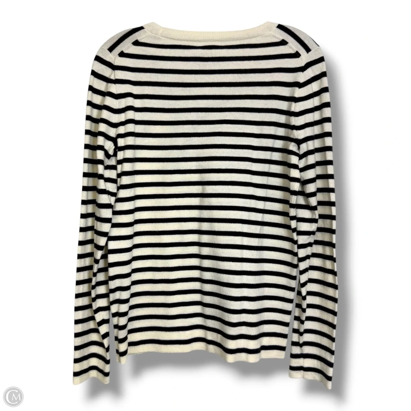 Top Long Sleeve By J. Crew In Striped Pattern, Size: S