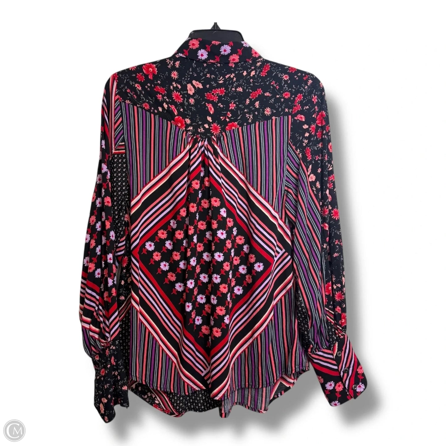 Top Long Sleeve By Free People In Striped Pattern, Size: Xs