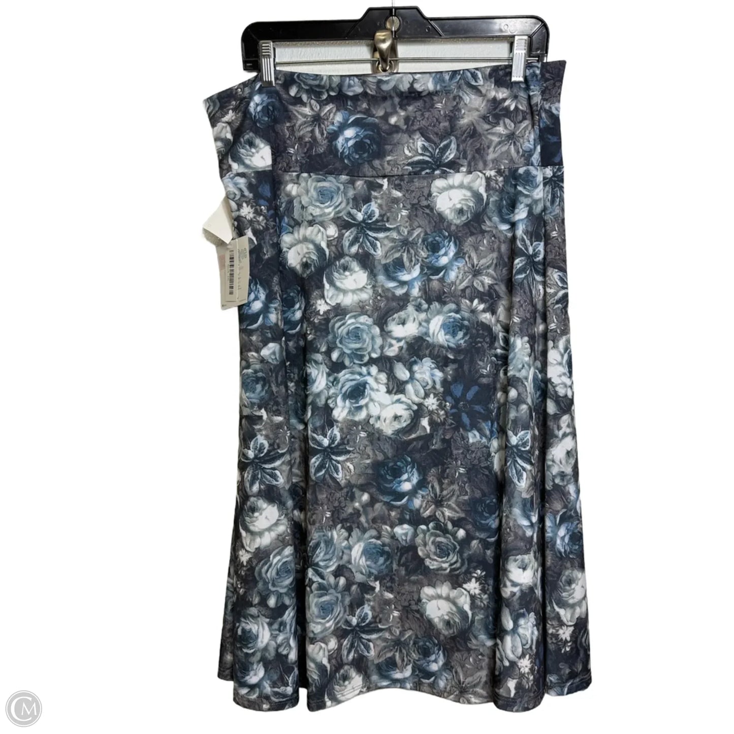 Skirt Midi By Lularoe In Floral Print, Size: 2x