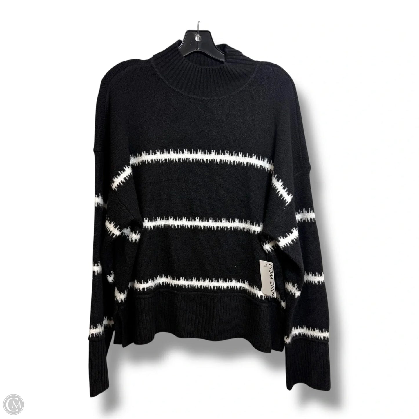 Sweater By Nine West In Striped Pattern, Size: Xl