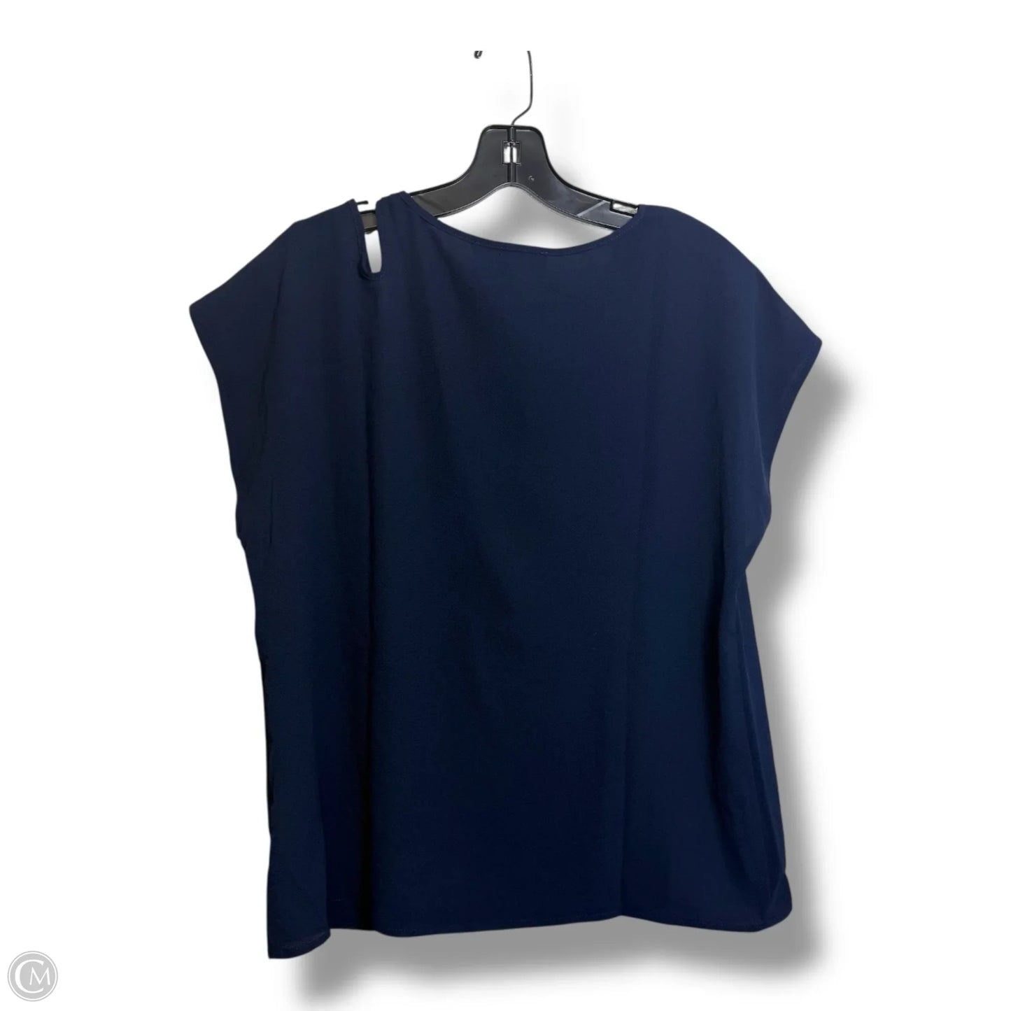 Top Sleeveless Designer By Michael Kors In Navy, Size: M