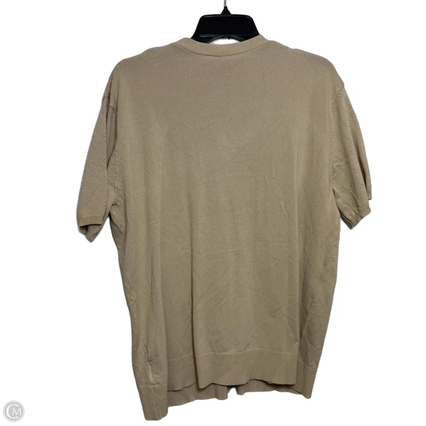 Cardigan By Clothes Mentor In Beige, Size: 2x