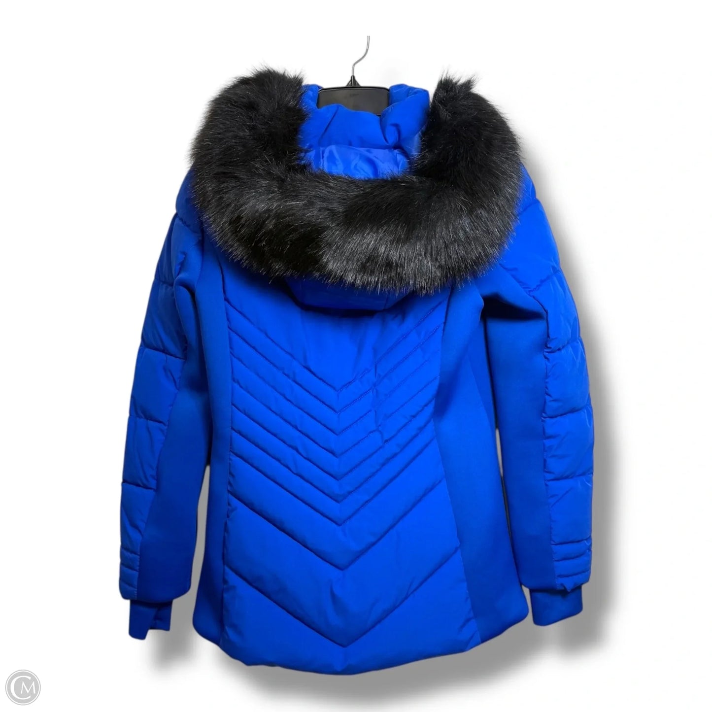 Coat Designer By Michael Kors In Blue, Size: S