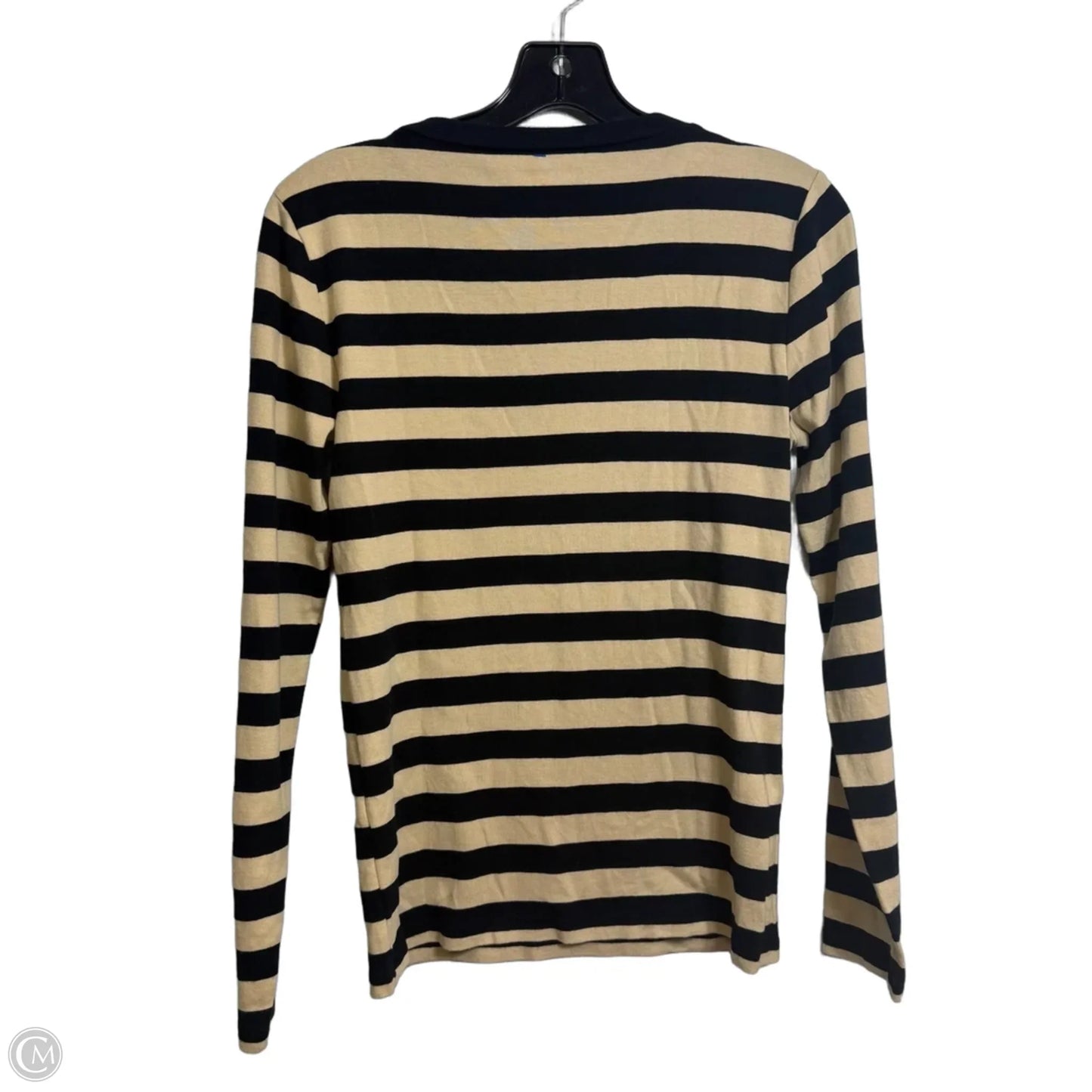 Top Long Sleeve By J. Crew In Striped Pattern, Size: M