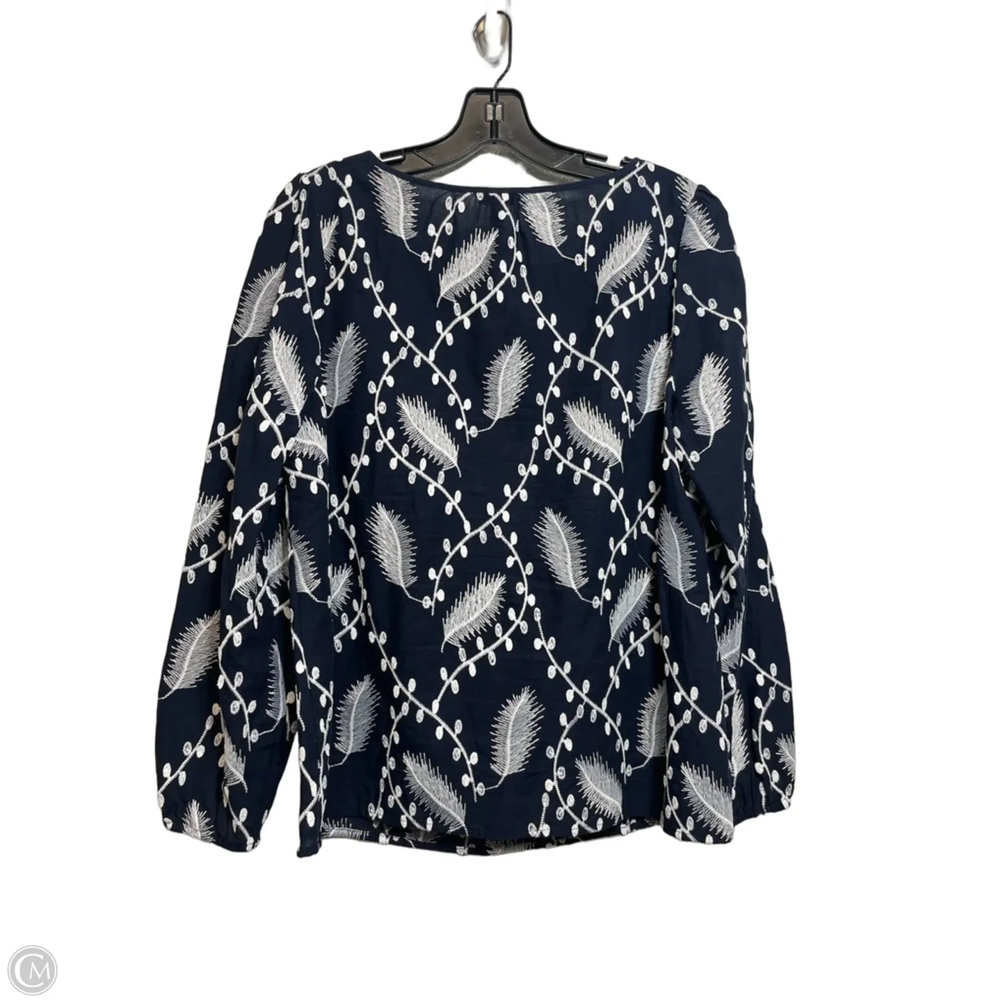 Top Long Sleeve By Talbots In Navy, Size: Lp