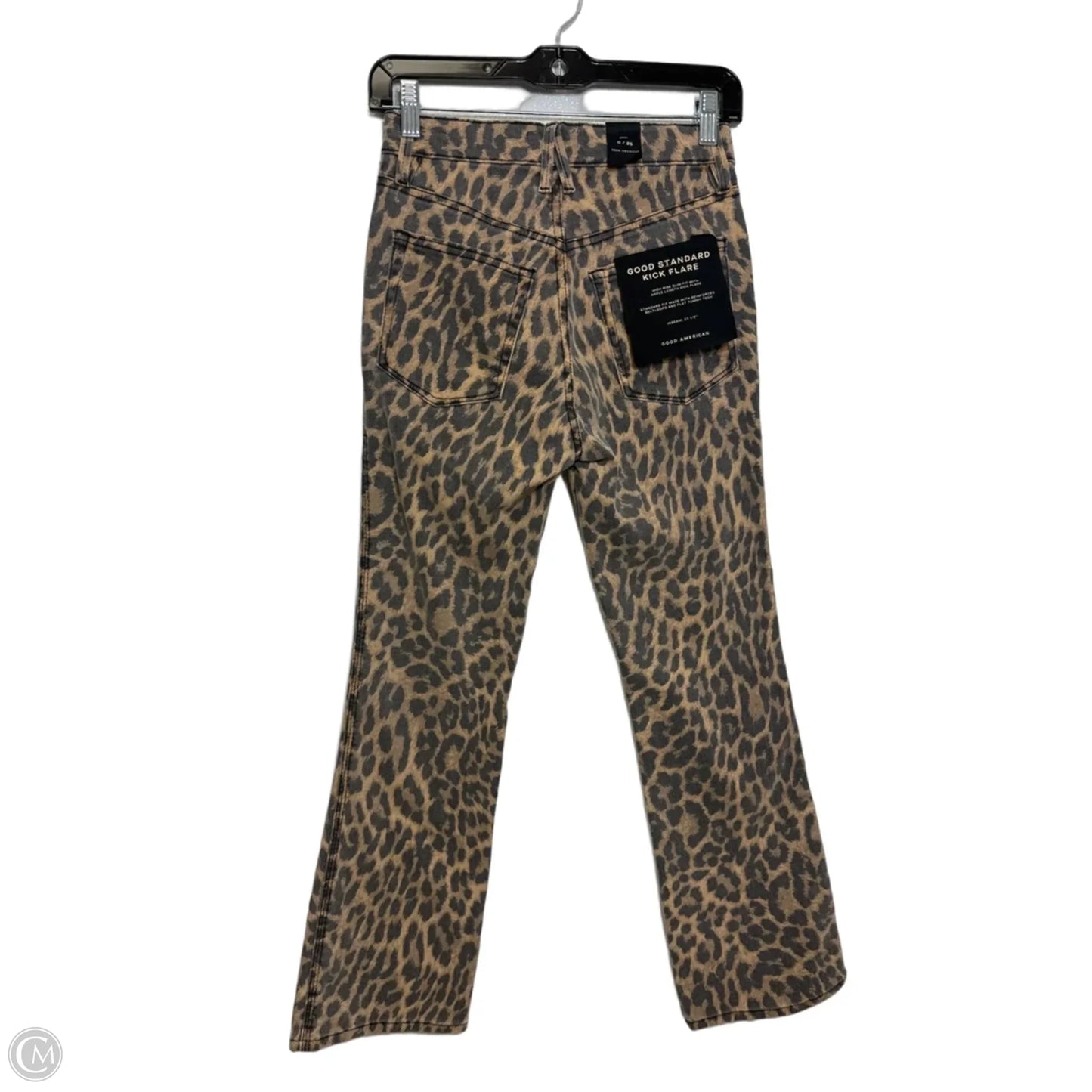 Jeans Skinny By Good American In Animal Print, Size: 0
