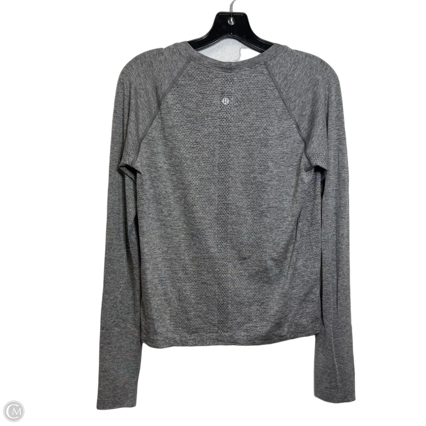 Athletic Top Long Sleeve Crewneck By Lululemon In Grey, Size: S