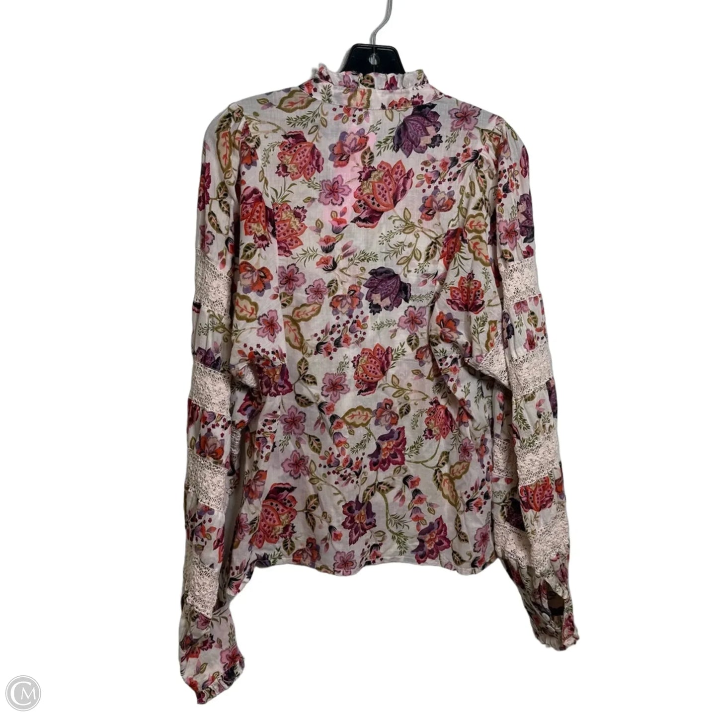 Top Long Sleeve By House Of Harlow In Floral Print, Size: S