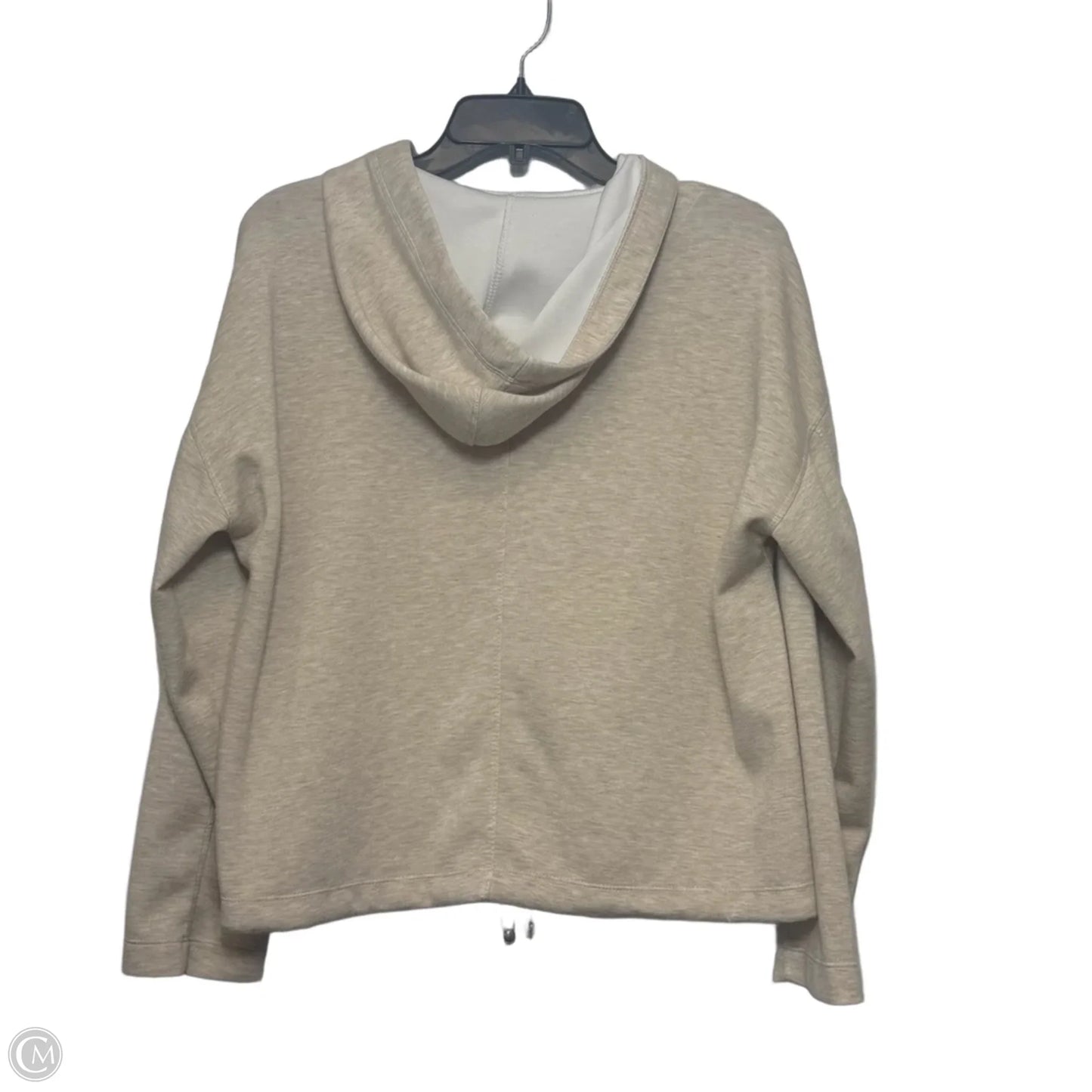 Sweatshirt Hoodie By Max Studio In Tan, Size: M