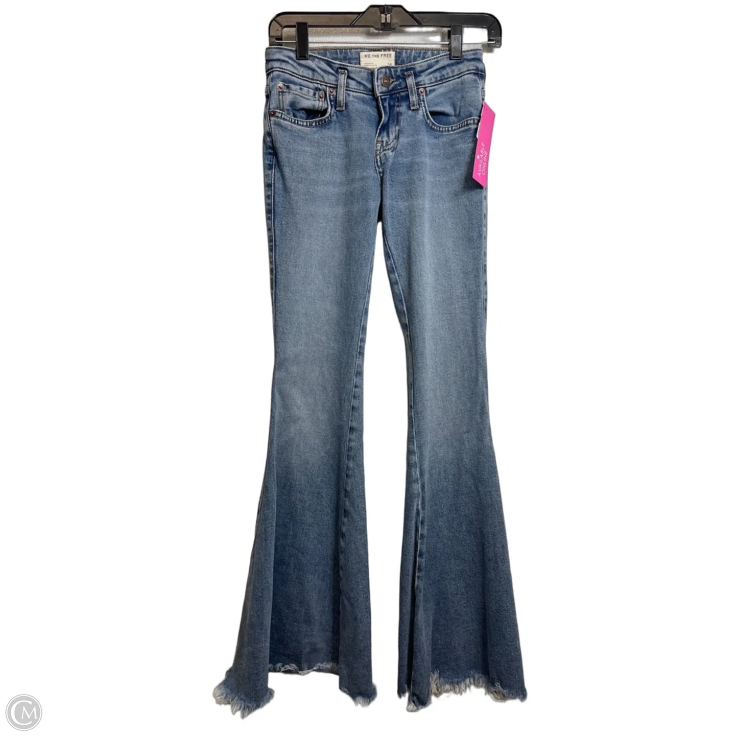 Jeans Flared By We The Free In Blue Denim, Size: 0
