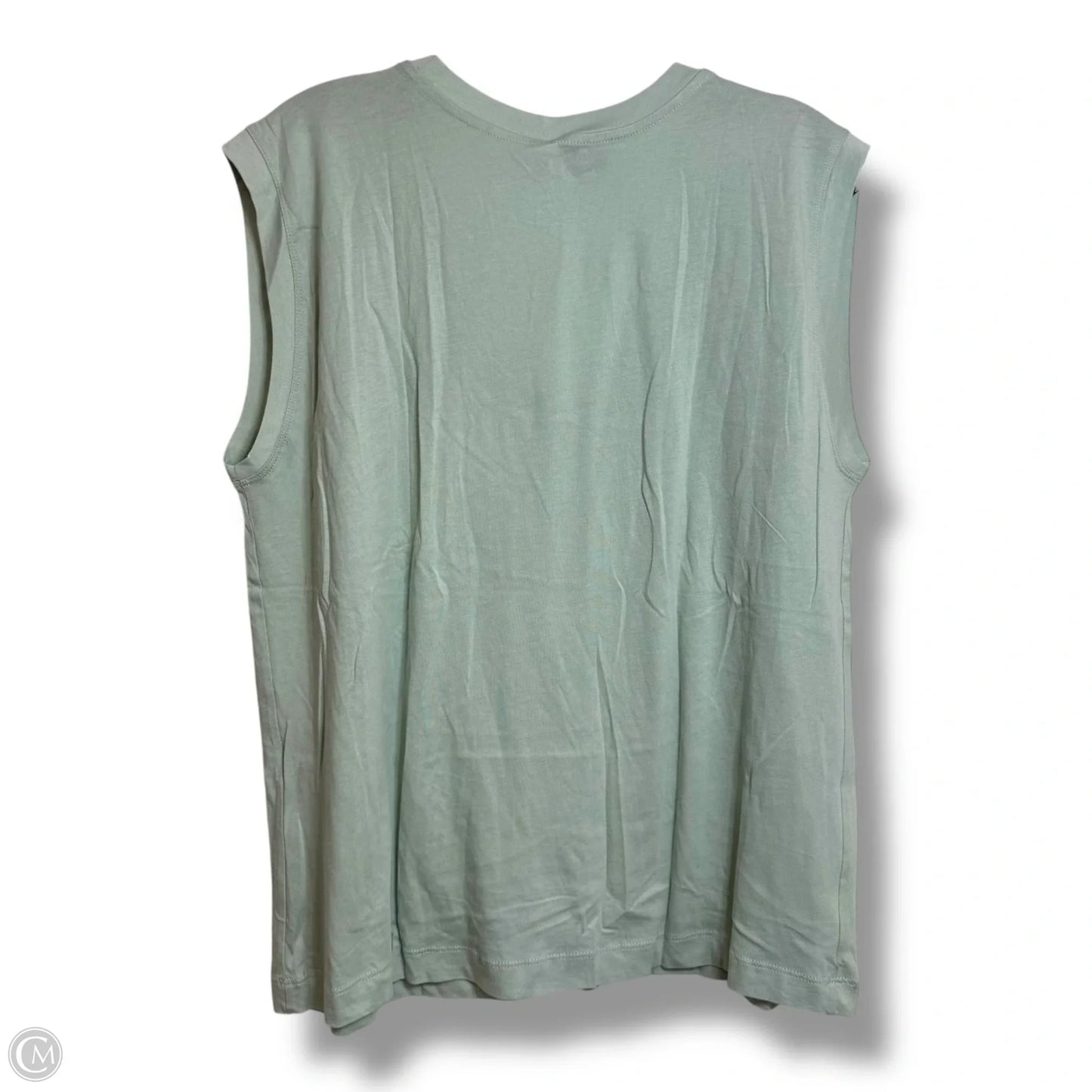 Top Sleeveless By Loft In Green, Size: L
