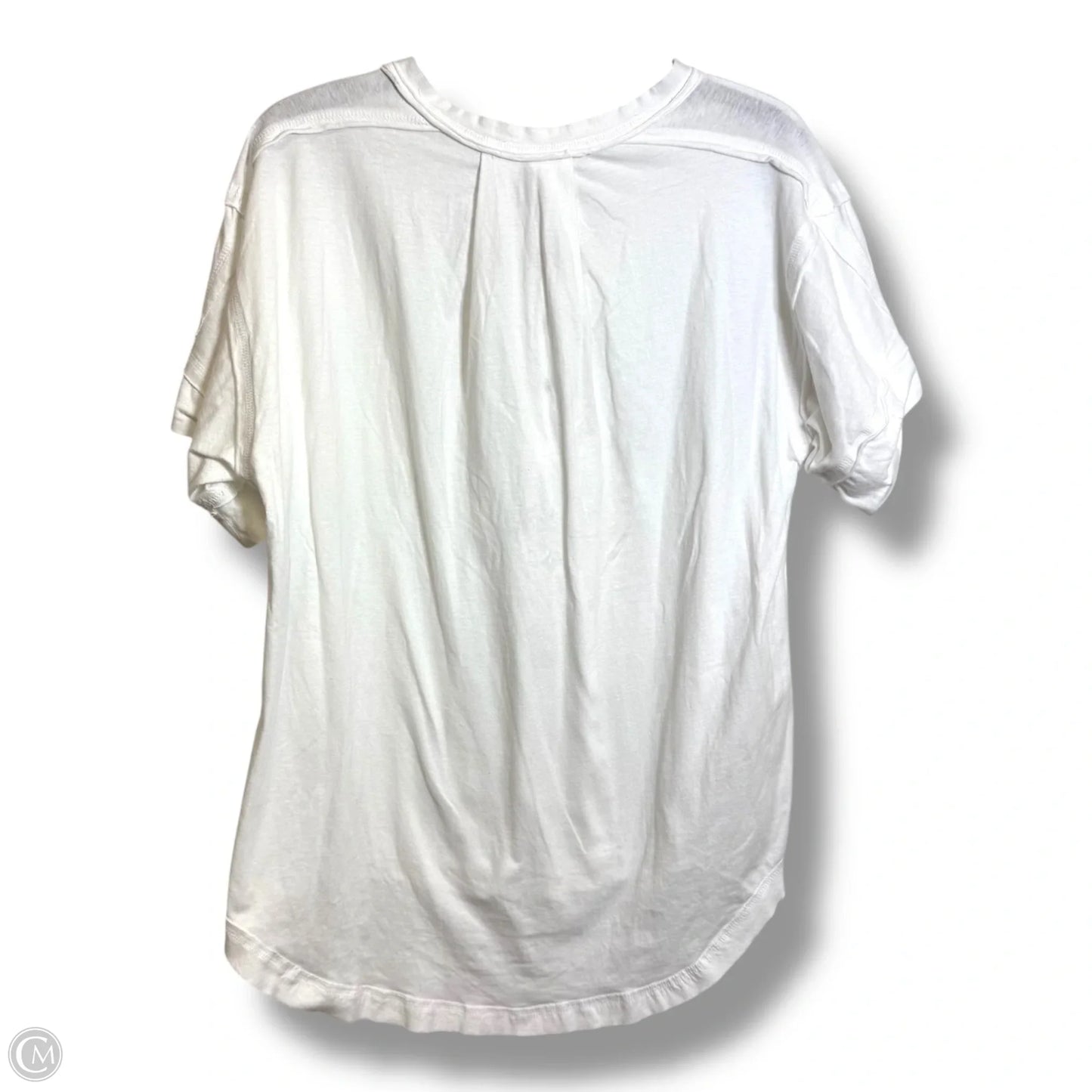 Top Short Sleeve By Zenana Outfitters In White, Size: M