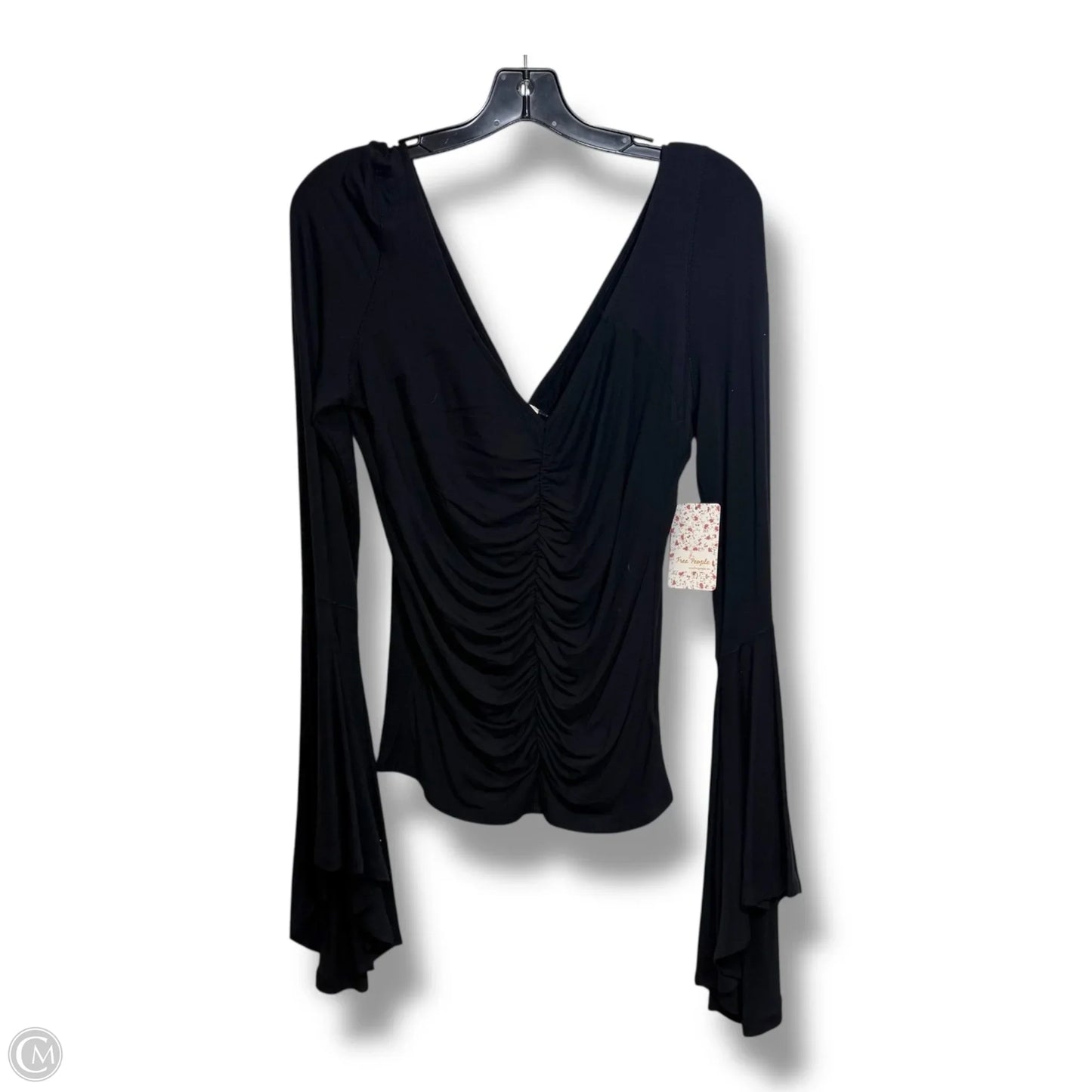 Top Long Sleeve By Free People In Black, Size: M
