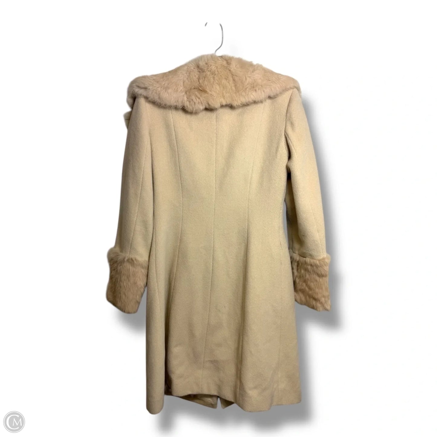 Coat Faux Fur & Sherpa By Bebe In Cream, Size: S